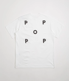 EthicalProduction Cozy Vibe Pop Trading Company Logo T-Shirt - White / Black