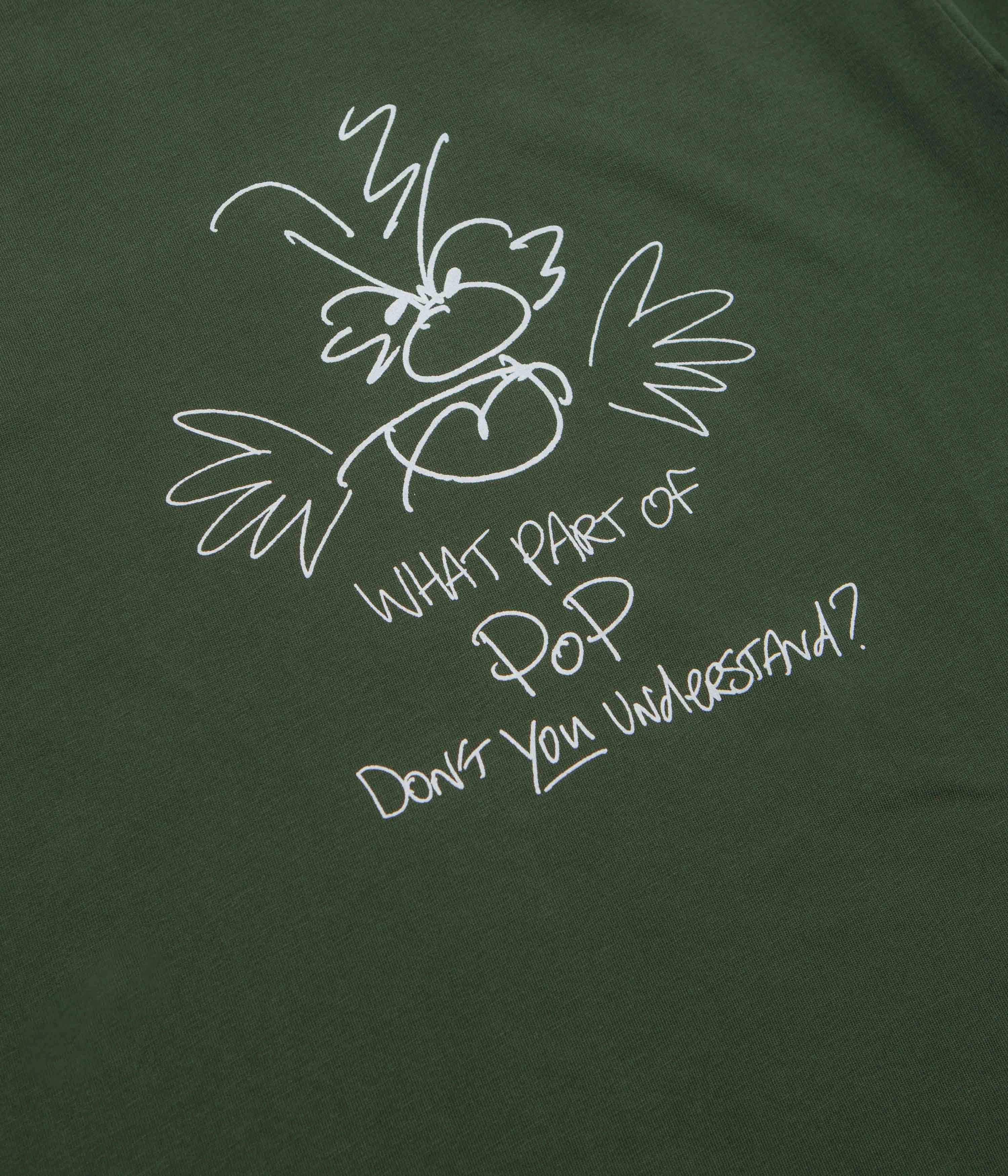 Pop Trading Company Understand T-Shirt - Duffel Green Active Layer