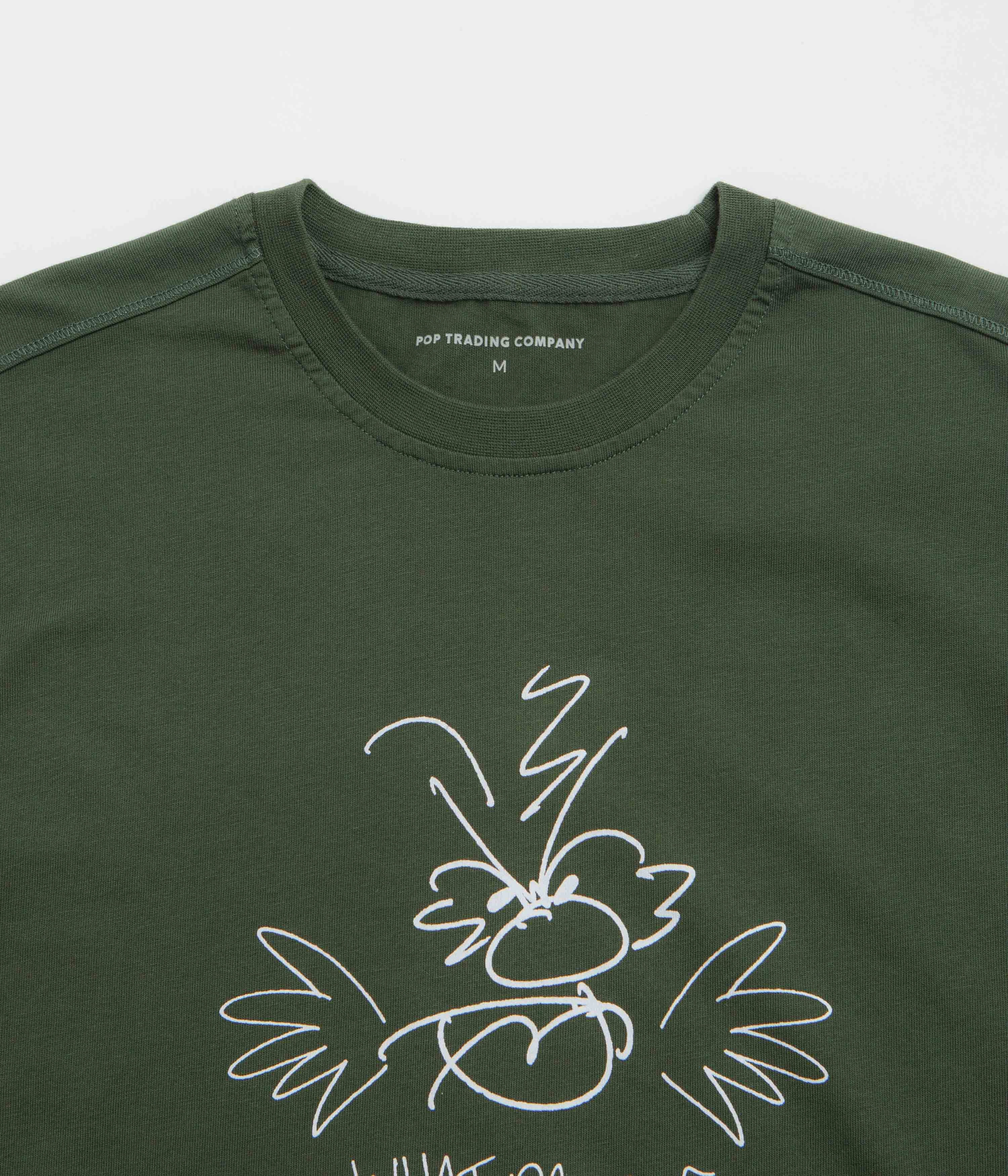 Pop Trading Company Understand T-Shirt - Duffel Green Light and Fresh OdorResistantTechnology