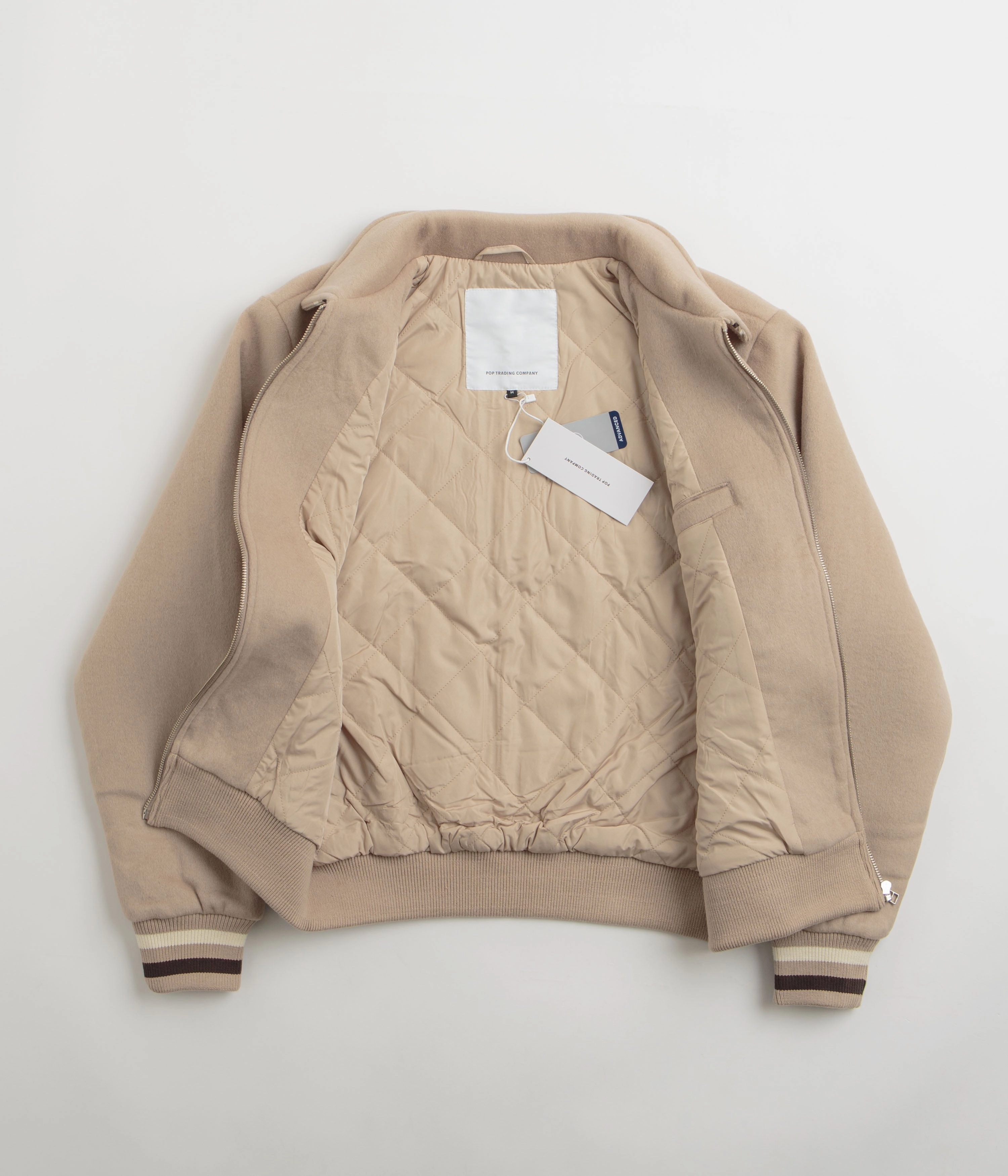 Everyday Jacket Pop Trading Company Varsity Jacket - White Pepper
