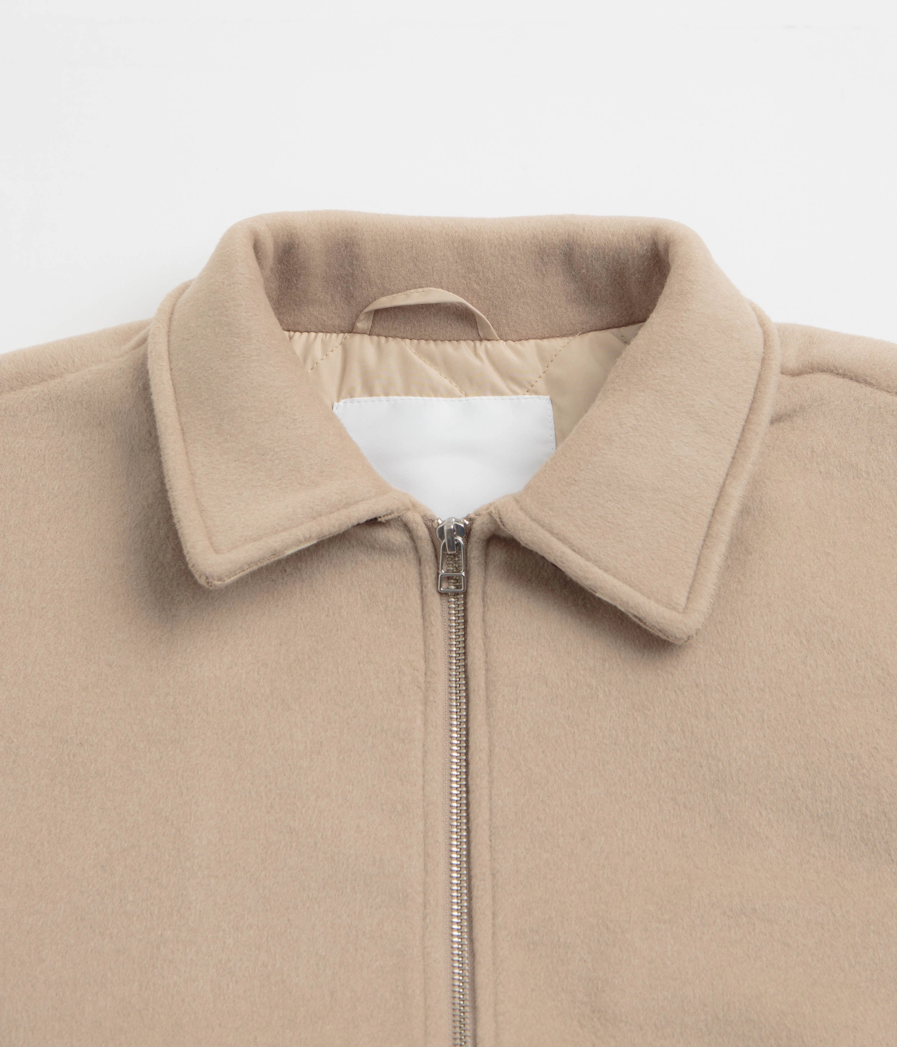 Pop Trading Company Varsity Jacket - White Pepper Everyday Warmth