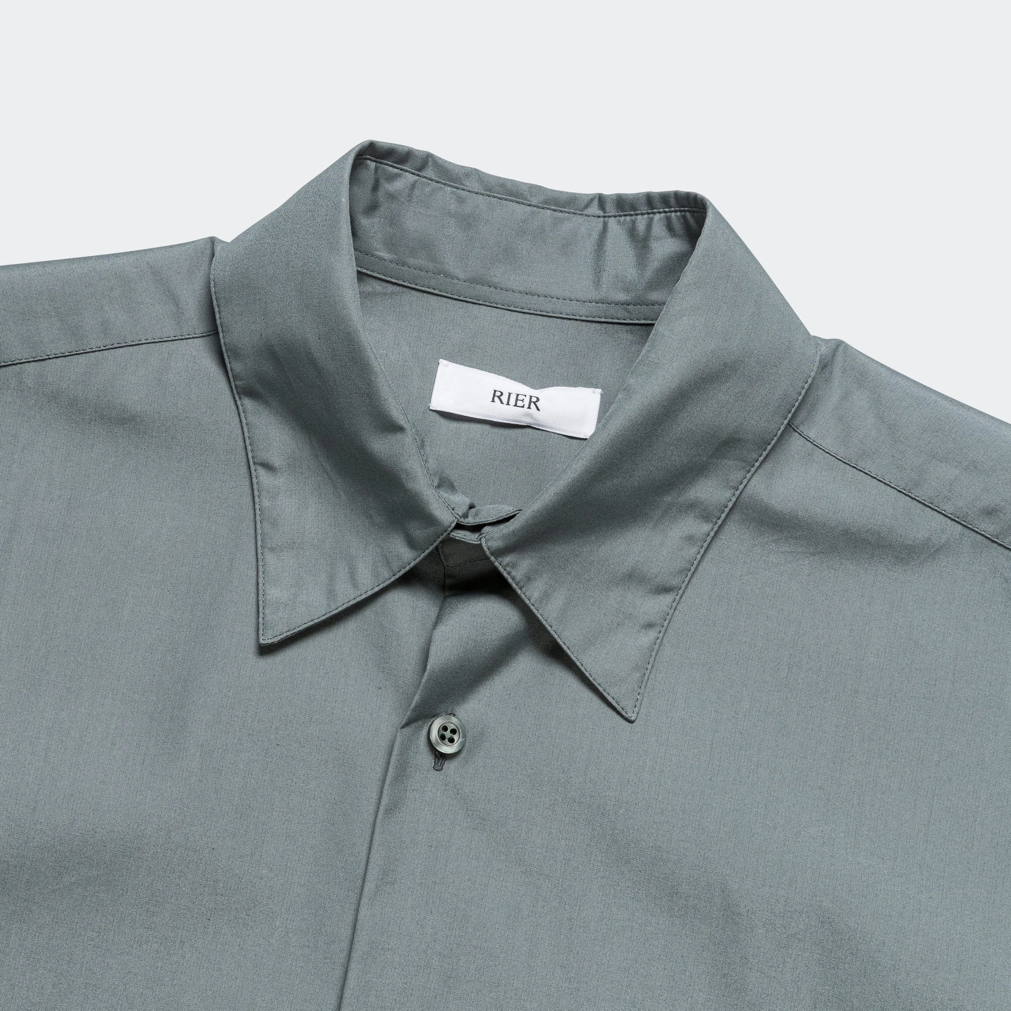 Cooling Mesh Lining Popeline Shirt - Verdigris