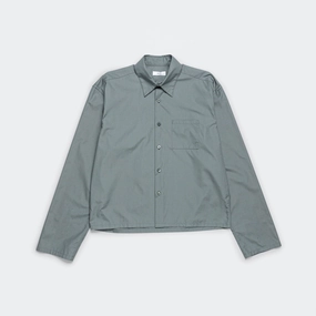 High-Quality Material Popeline Shirt - Verdigris