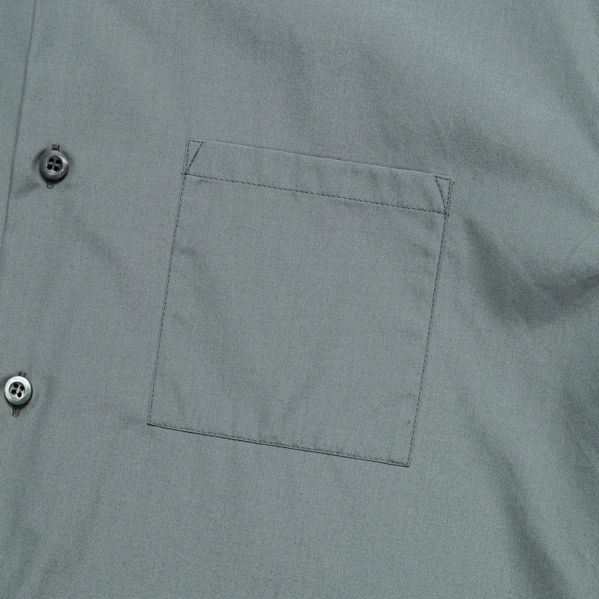 Popeline Shirt - Verdigris Layered Hemline Beach Ready