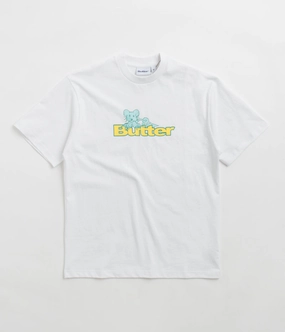 Butter Goods Rat Logo T-Shirt - White Eco Friendly Material birthday party