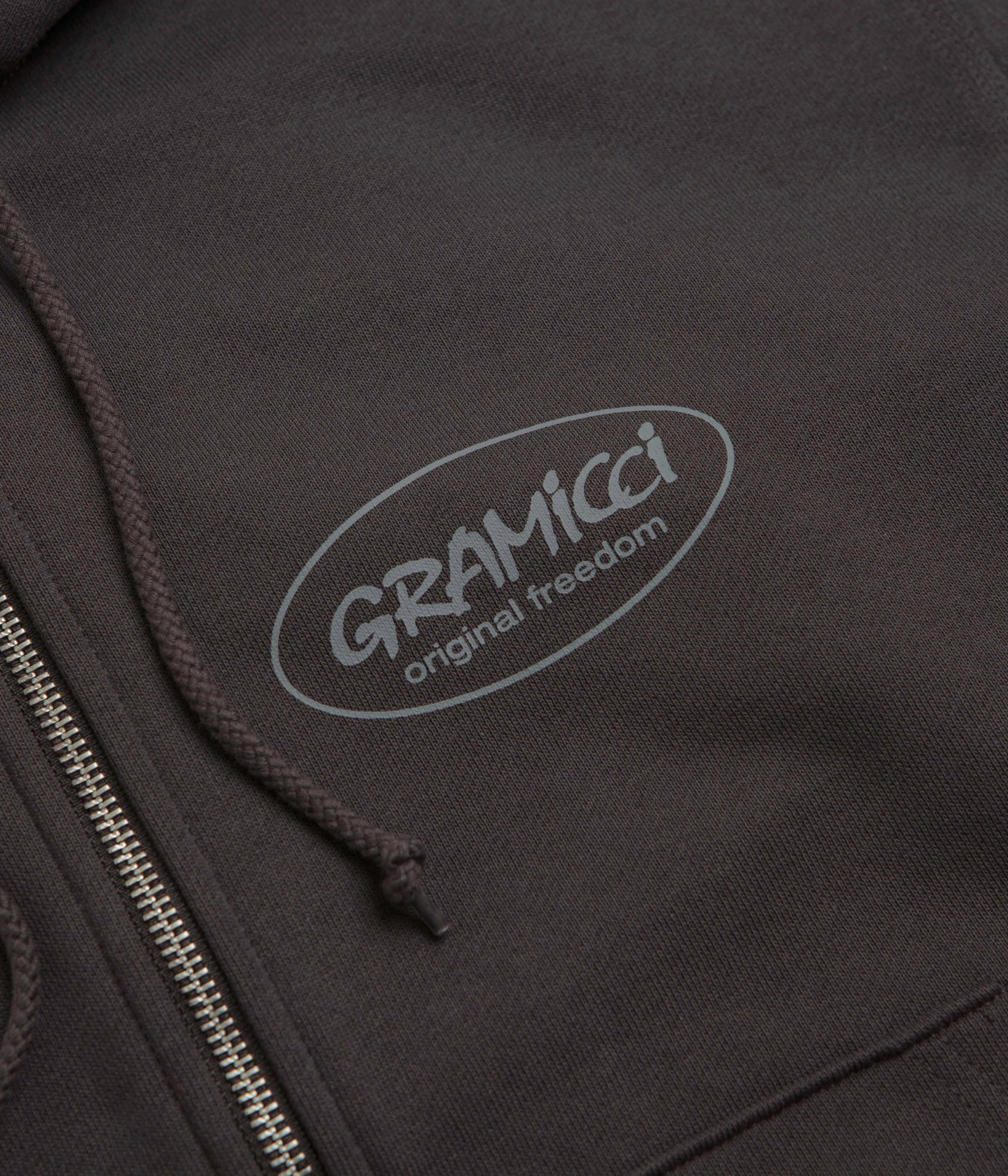 Gramicci Original Freedom Full Zip Hoodie - Deep Brown Seasonal Wardrobe