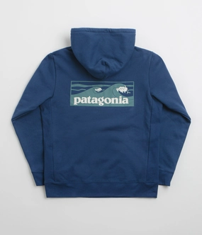 Patagonia Boardshort Logo Uprisal Hoodie - Clement Blue Water resistant coating