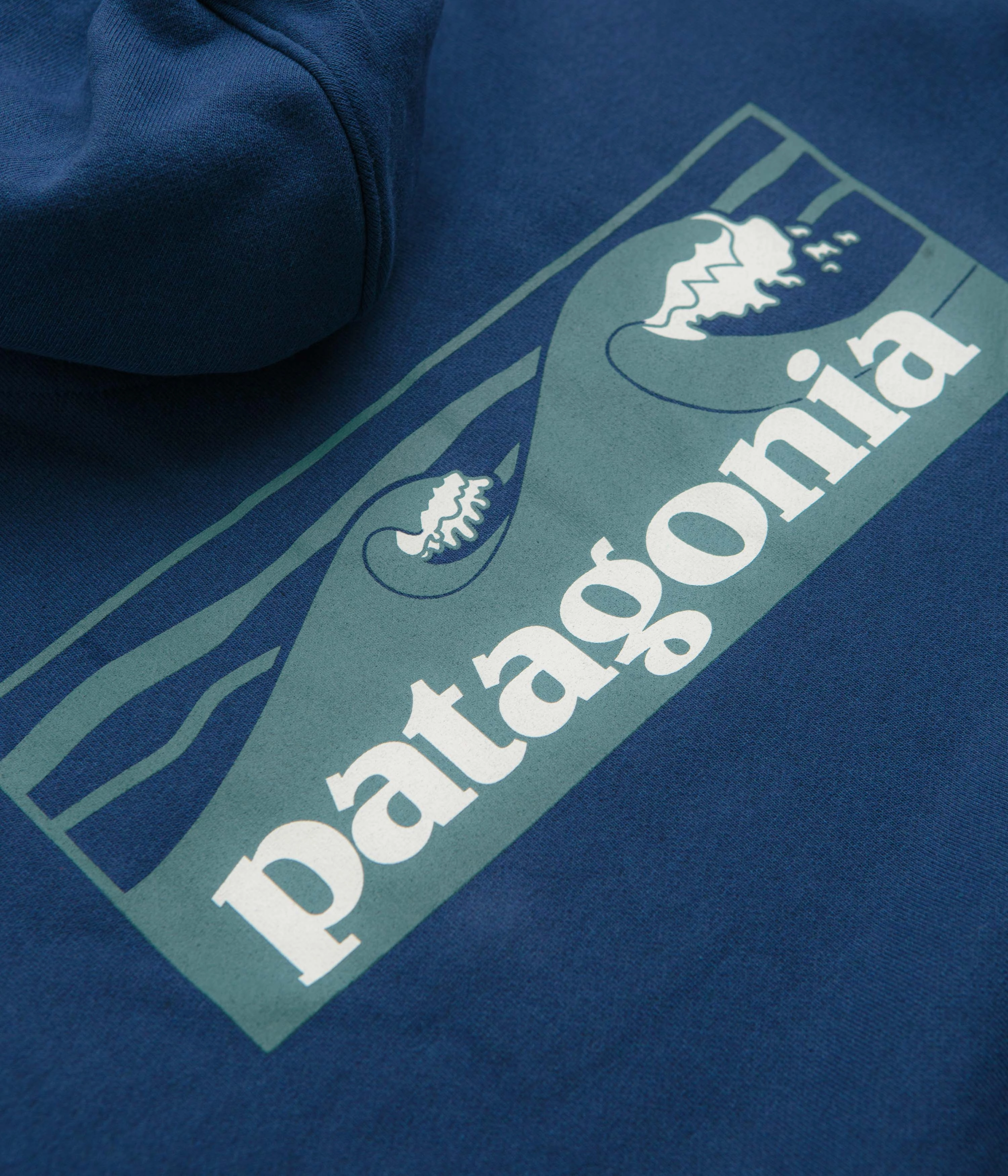 Snowboarding wear Artistic expression Patagonia Boardshort Logo Uprisal Hoodie - Clement Blue