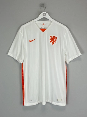 Chic Design Mesh Ventilation Panels 2015/16 NETHERLANDS AWAY SHIRT (XL) NIKE