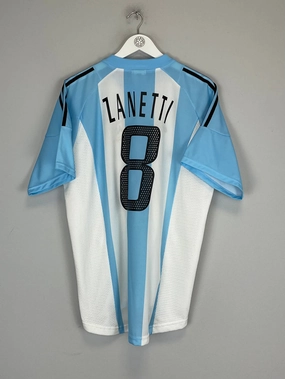 2002/04 ARGENTINA ZANETTI #8 HOME SHIRT (L) ADIDAS Everyday Motion