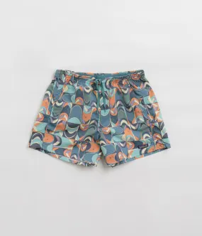 Classic Appeal Windproof Design Patagonia Womens Baggies 5" Shorts - Swallowtail Geo: Still Blue