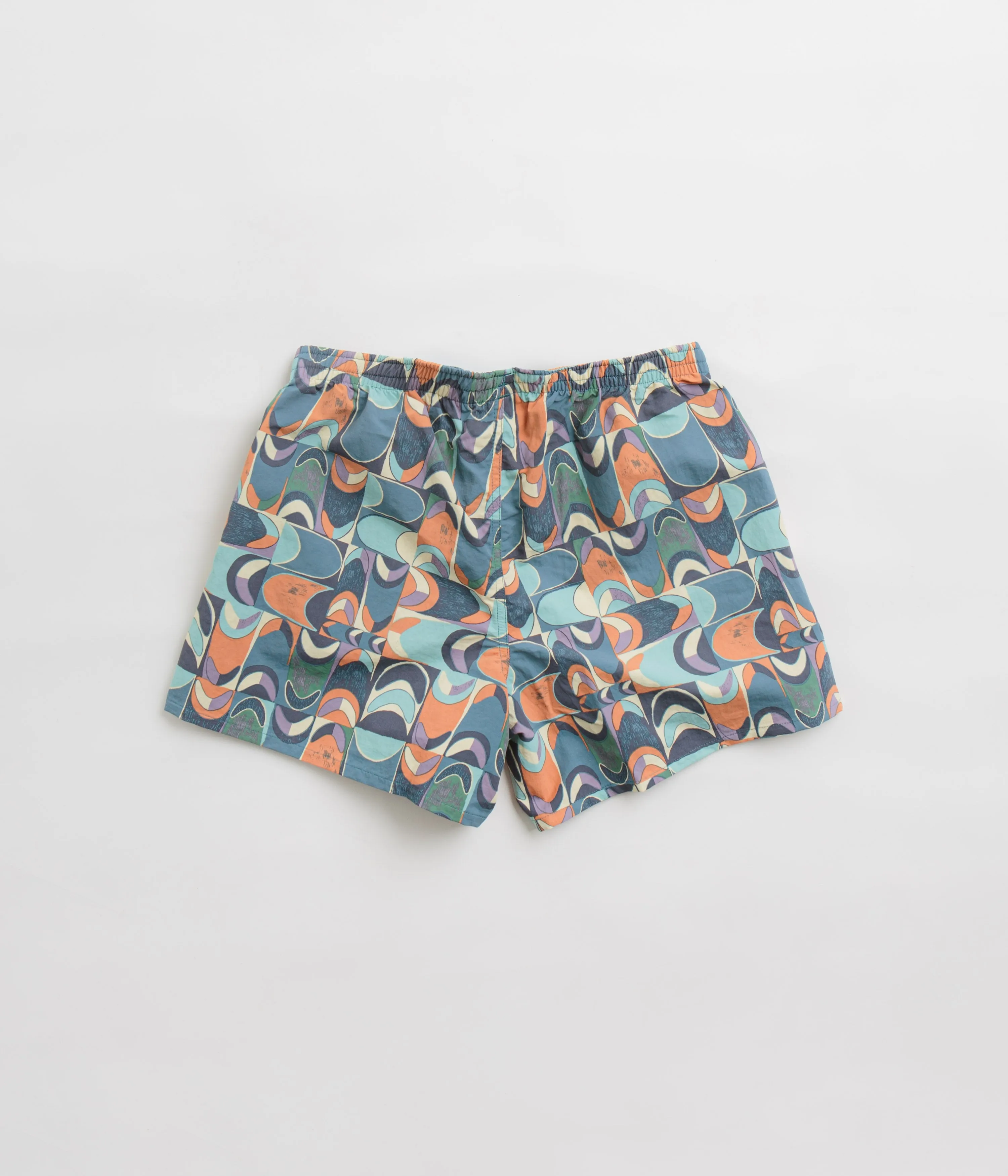 kids Patagonia Womens Baggies 5" Shorts - Swallowtail Geo: Still Blue
