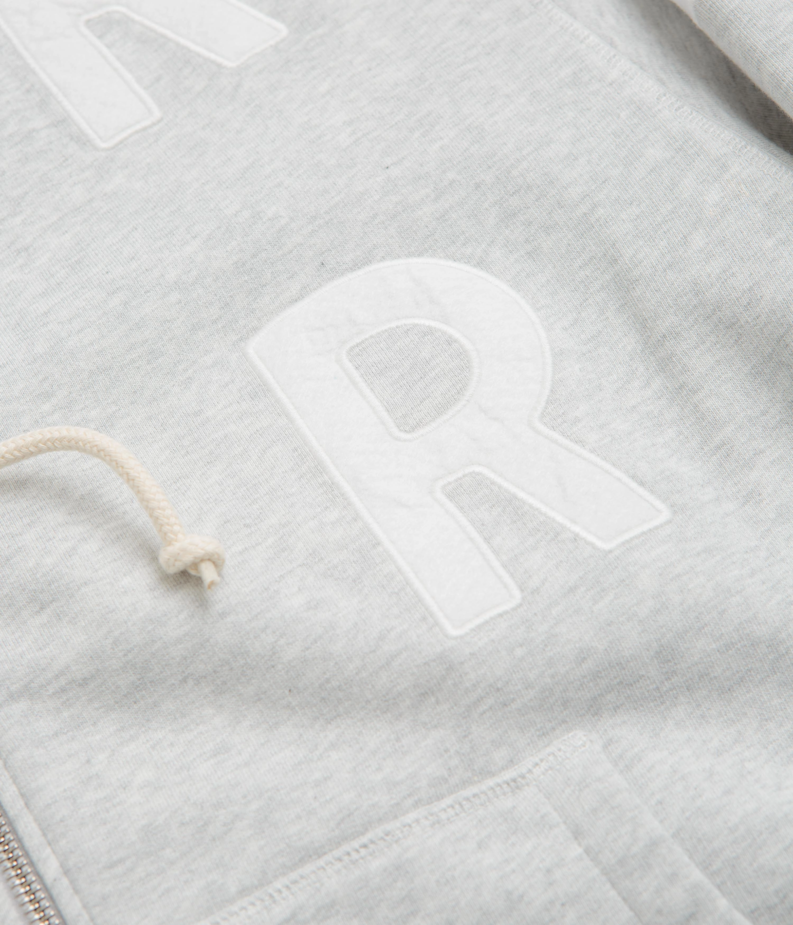 Sustainable Manufacturing by Parra Word Salad Full Zip Hoodie - Heather Grey