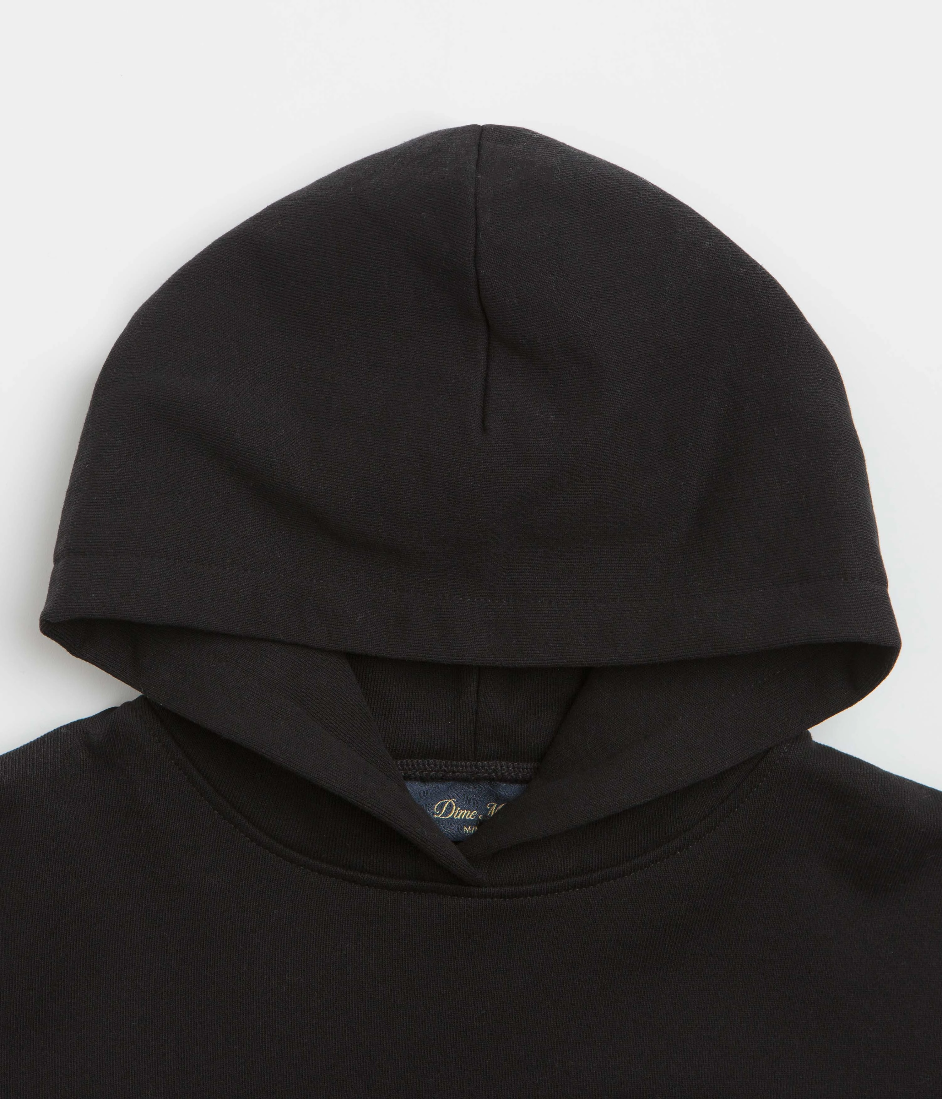 Dime Globe Hoodie - Black upcycled design