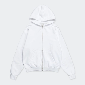Sermon Zip Hoodie - White Plus Fit