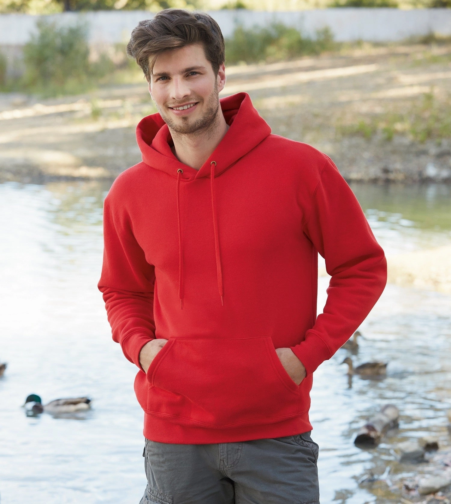 Active Apparel Hiking Appropriate Premium 70/30 Hooded Sweat | BLACK