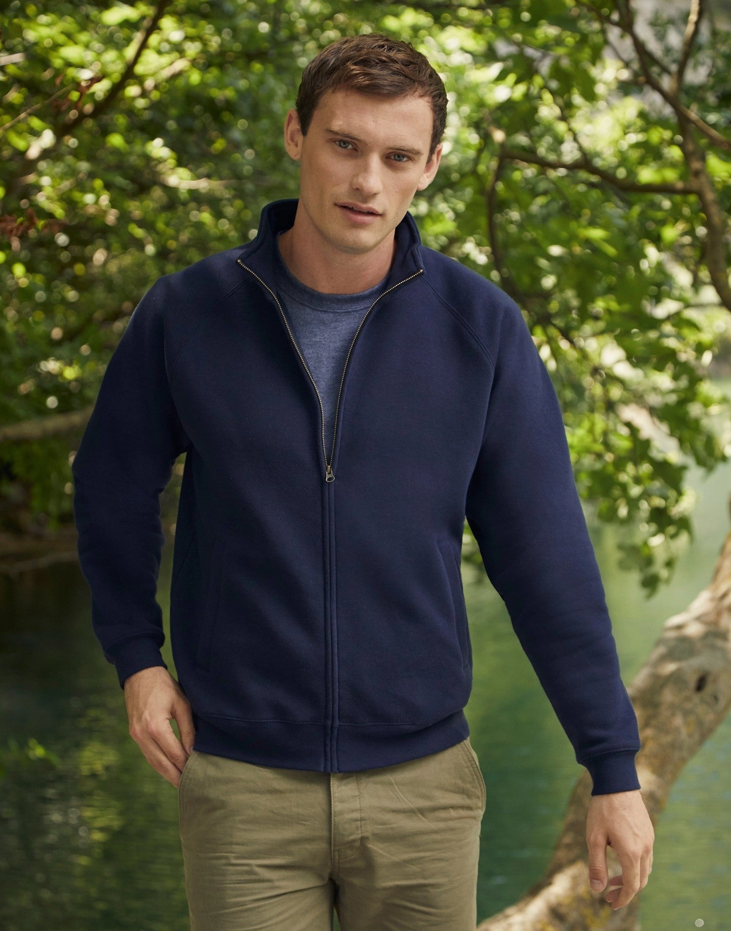 Premium 70/30 Sweat Jacket | BLACK Product Innovation Classic Active