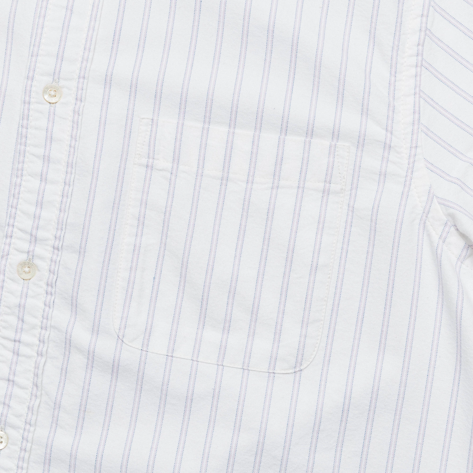 Premium B.D. Shirt - Blue Stripe Reinforced Seams