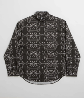 The Trilogy Tapes Envelopes All Over Print Shirt - Black Winter Essentials