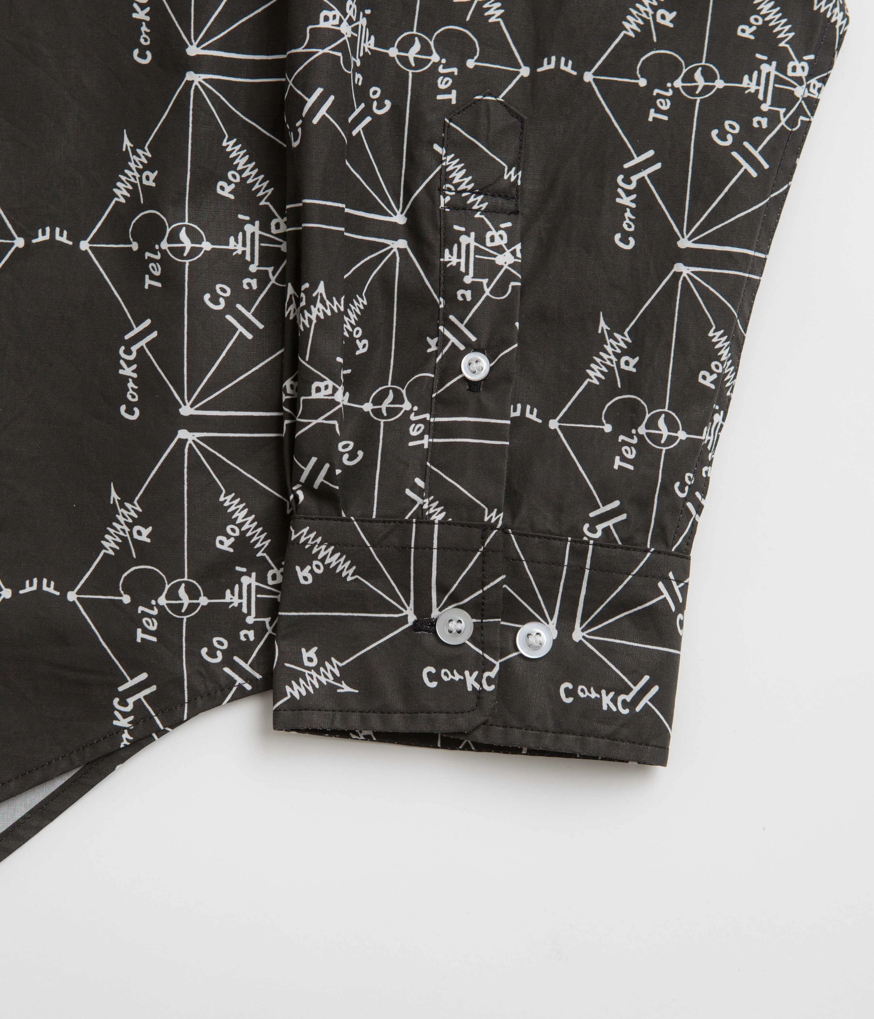 The Trilogy Tapes Envelopes All Over Print Shirt - Black Quick-Dry