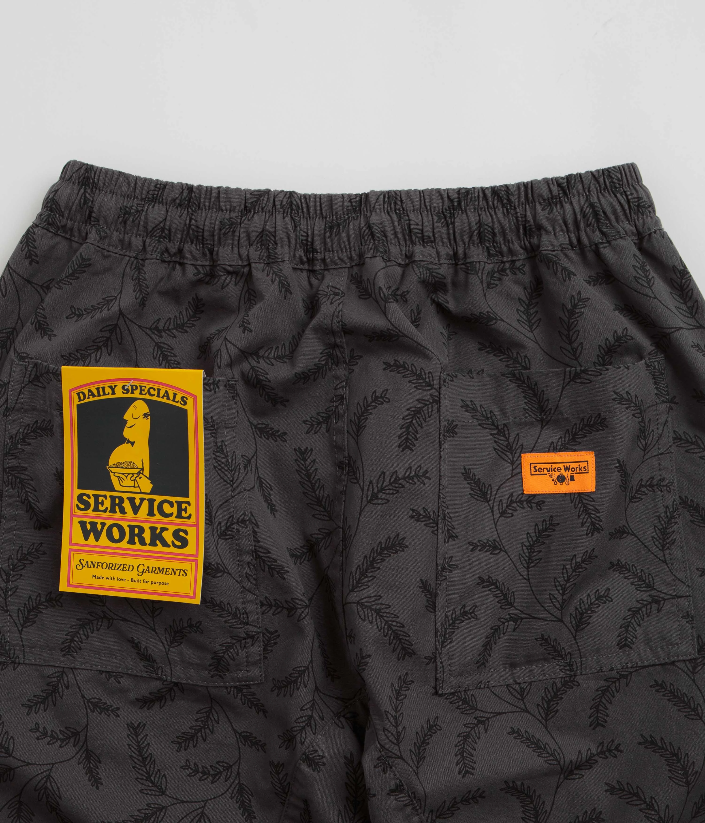 Roll-up style Service Works Branch Twill Chef Pants - Black