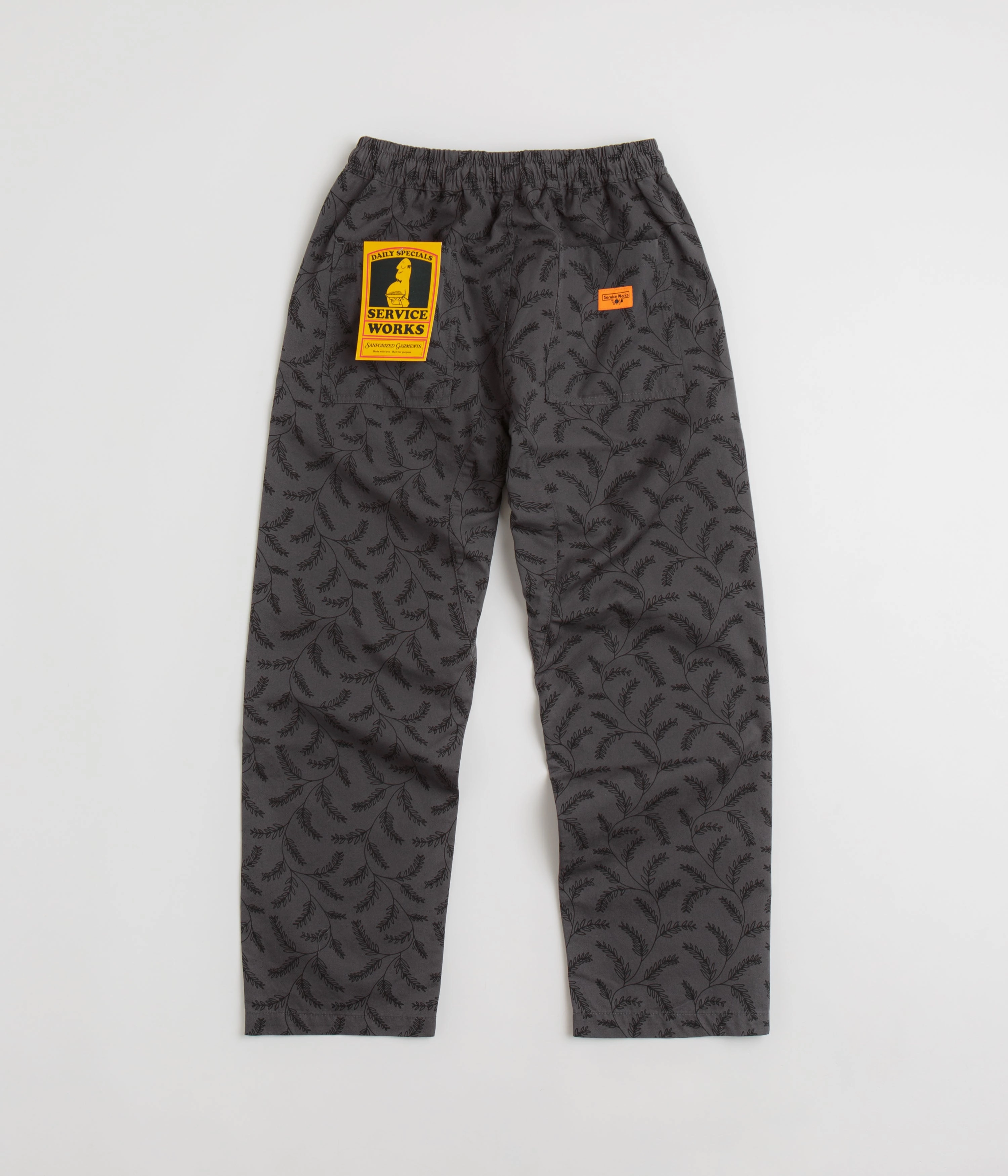Service Works Branch Twill Chef Pants - Black Comfortable Leg