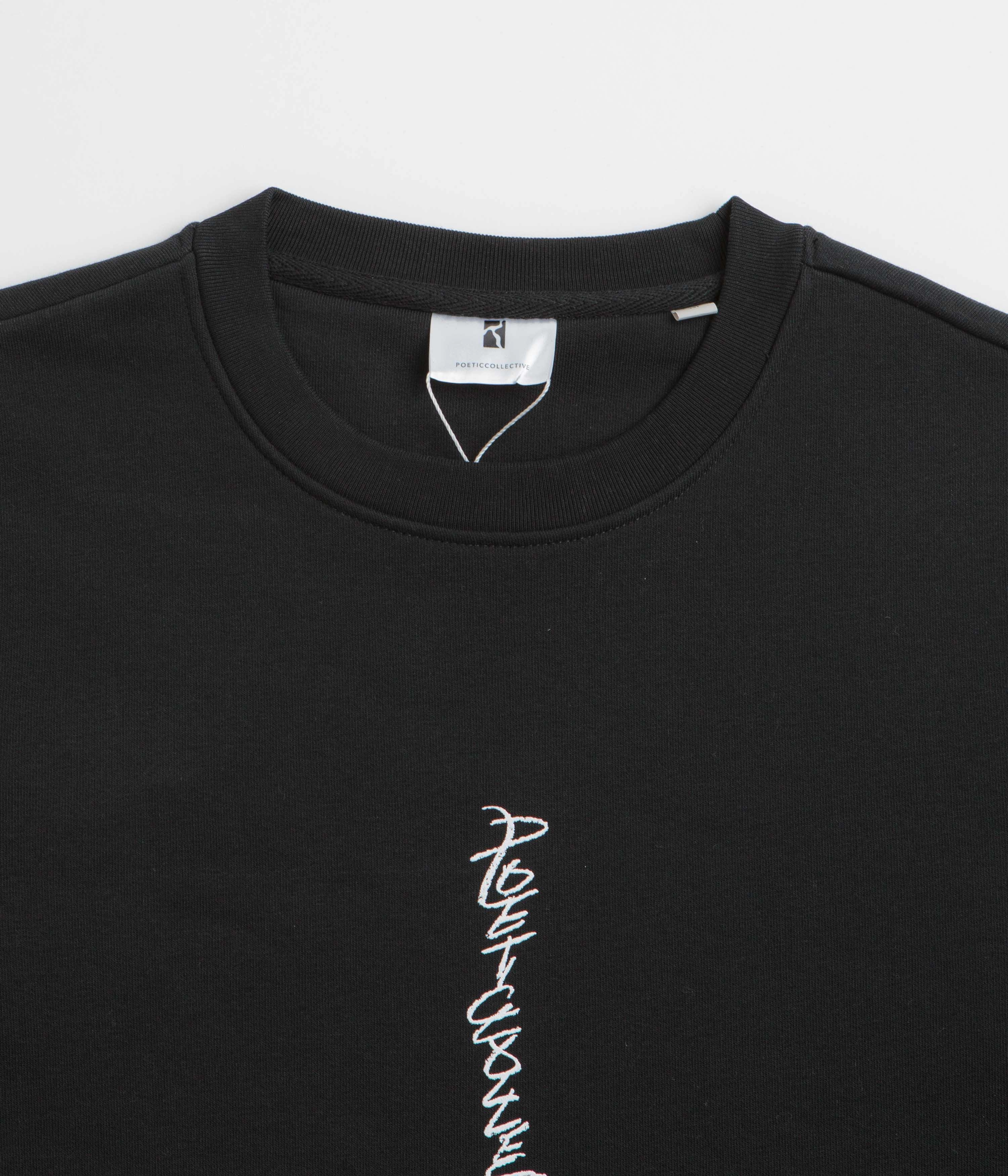 Fashion Piece Street Relaxed Poetic Collective Demon Crewneck Sweatshirt - Black