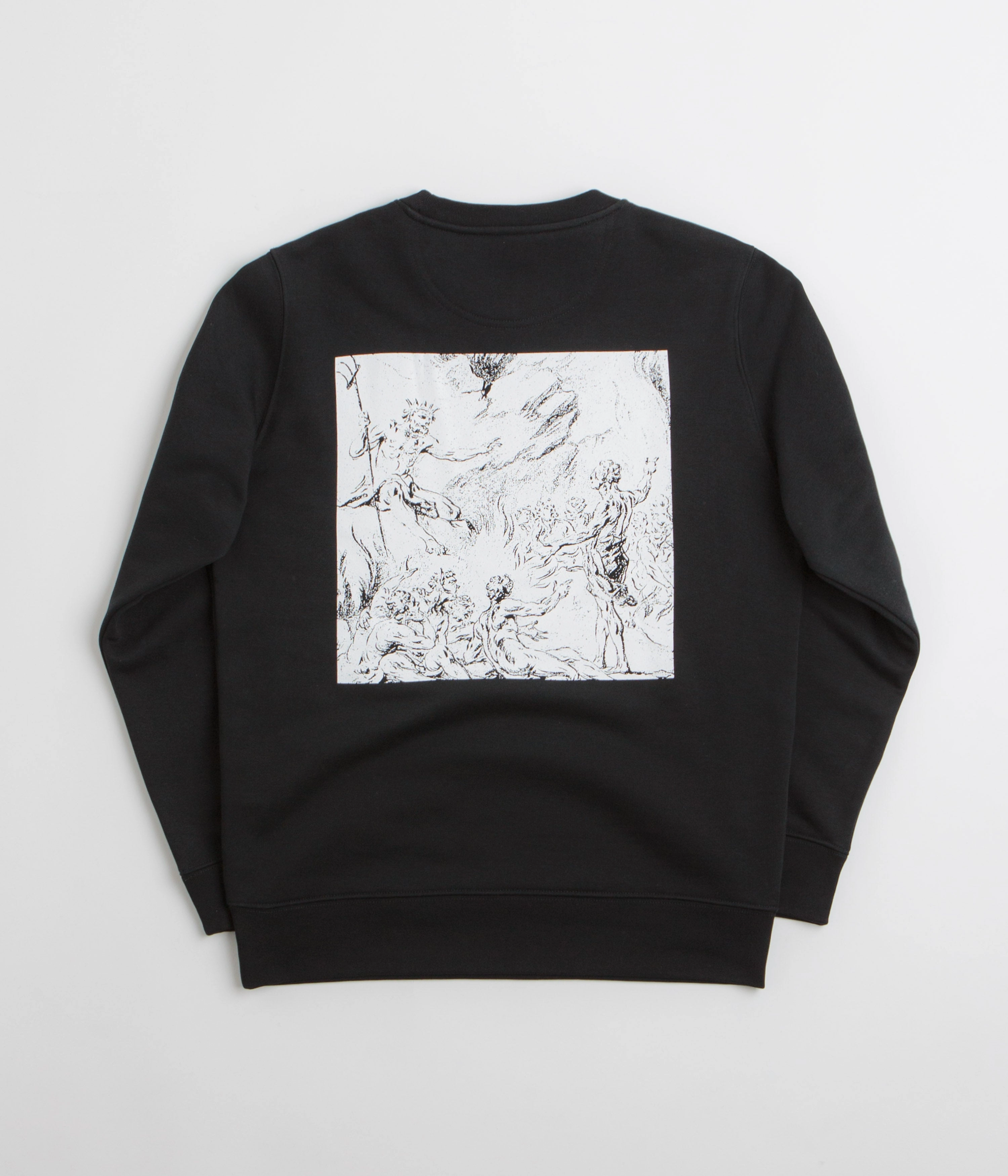 product ribbon playfulness Poetic Collective Demon Crewneck Sweatshirt - Black