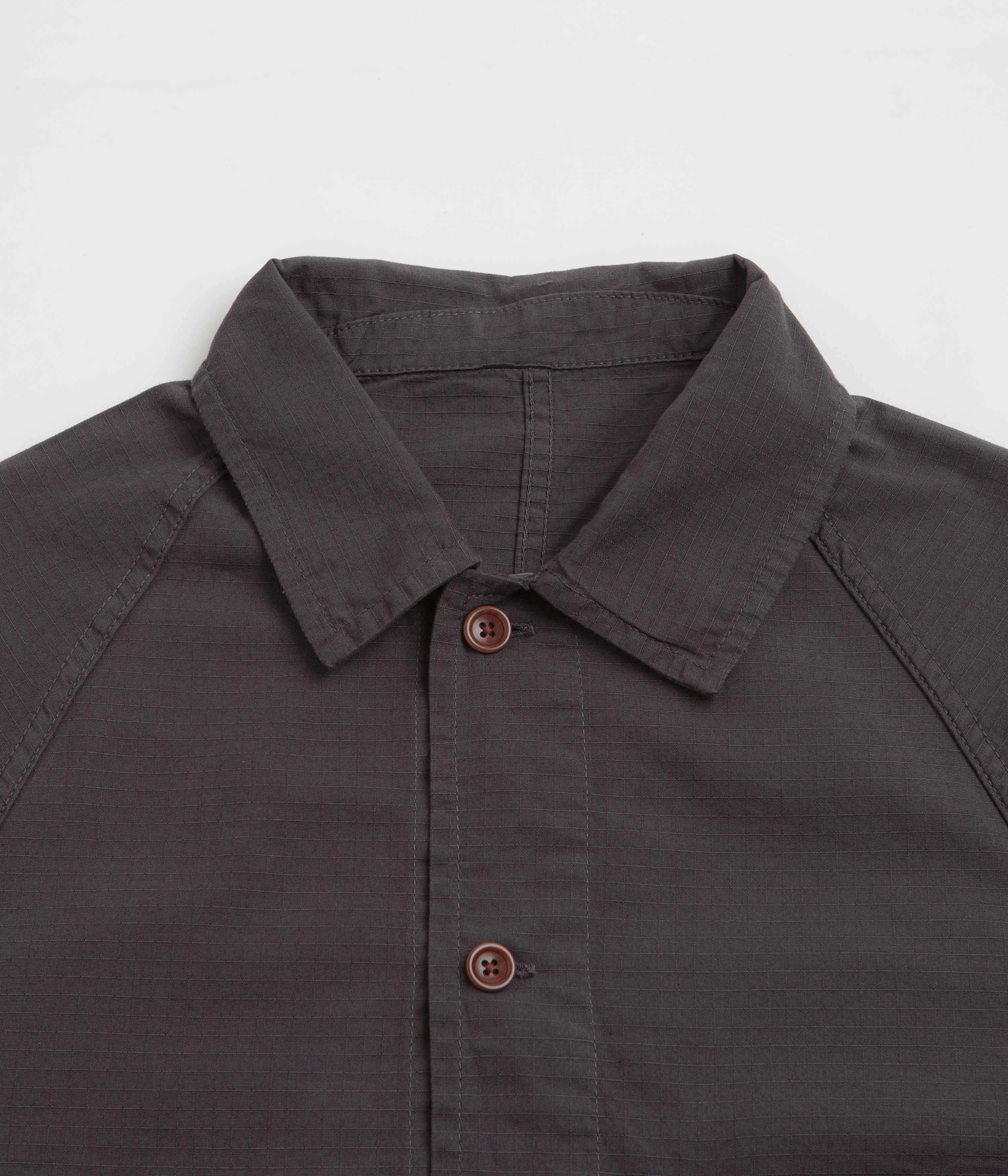 snag resistant Diary Service Works Ripstop FOH Jacket - Washed Black