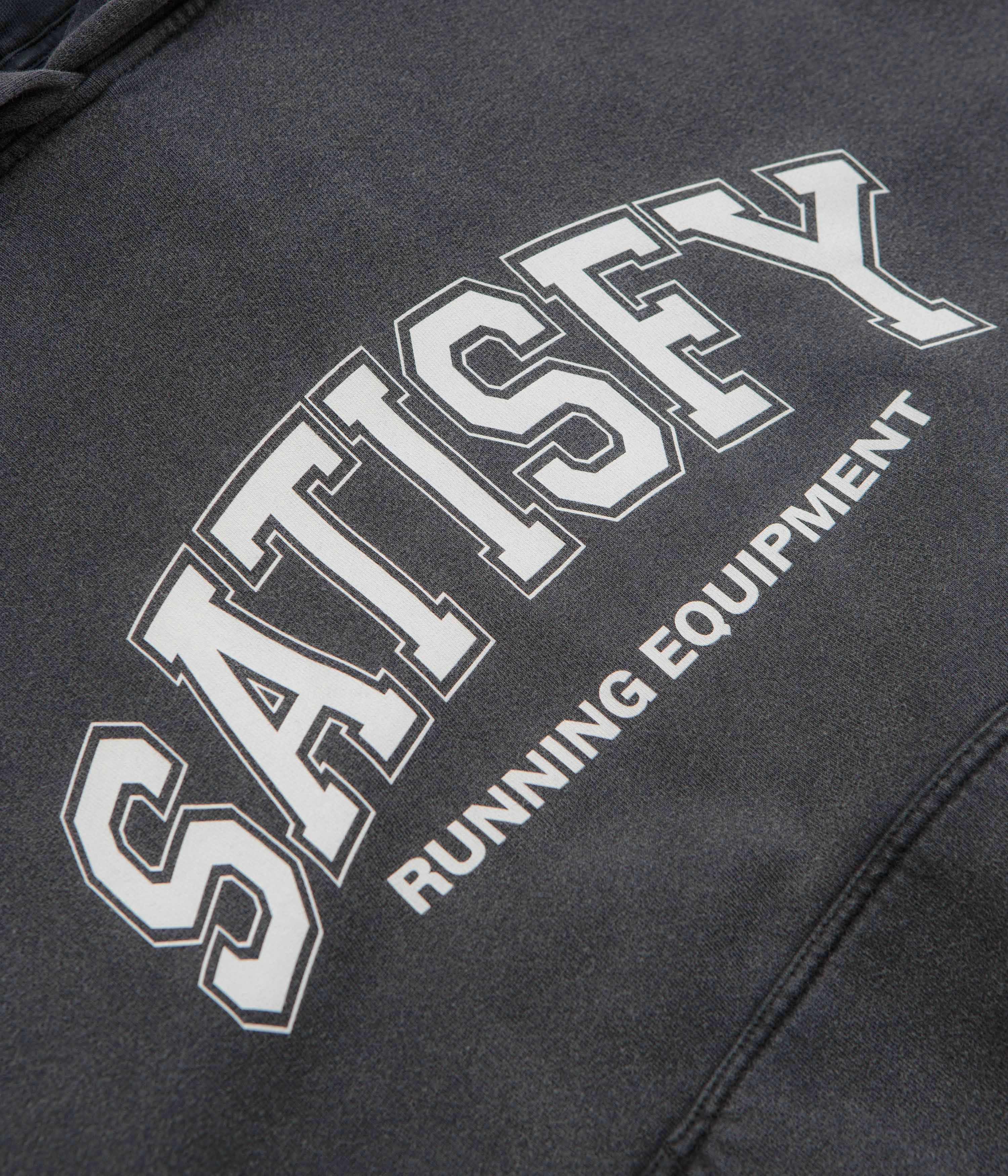Satisfy SoftCell Hoodie - Aged Black / White disabled friendly Suburban style