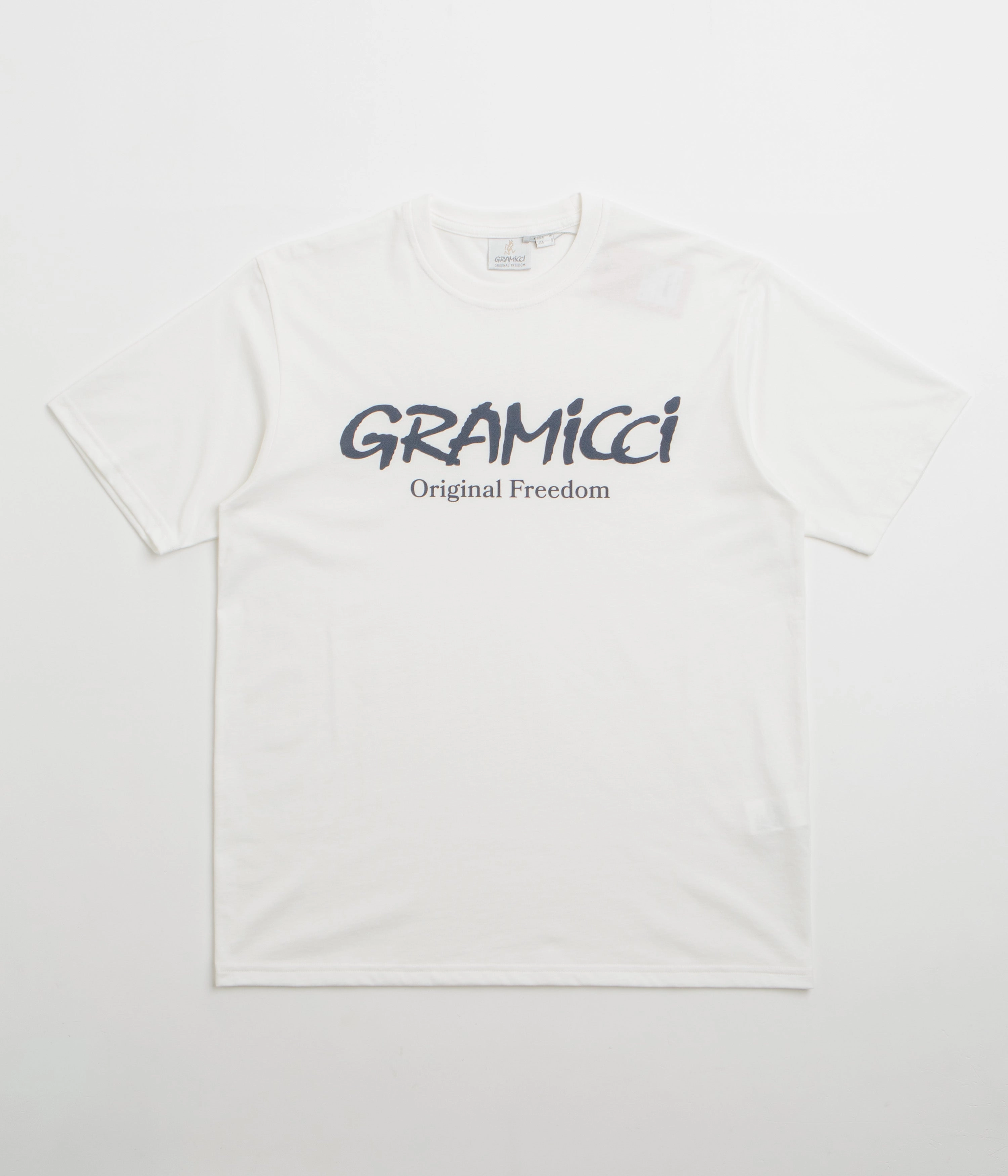 Gramicci Original Freedom Logo T-Shirt - White Stylish and Comfortable