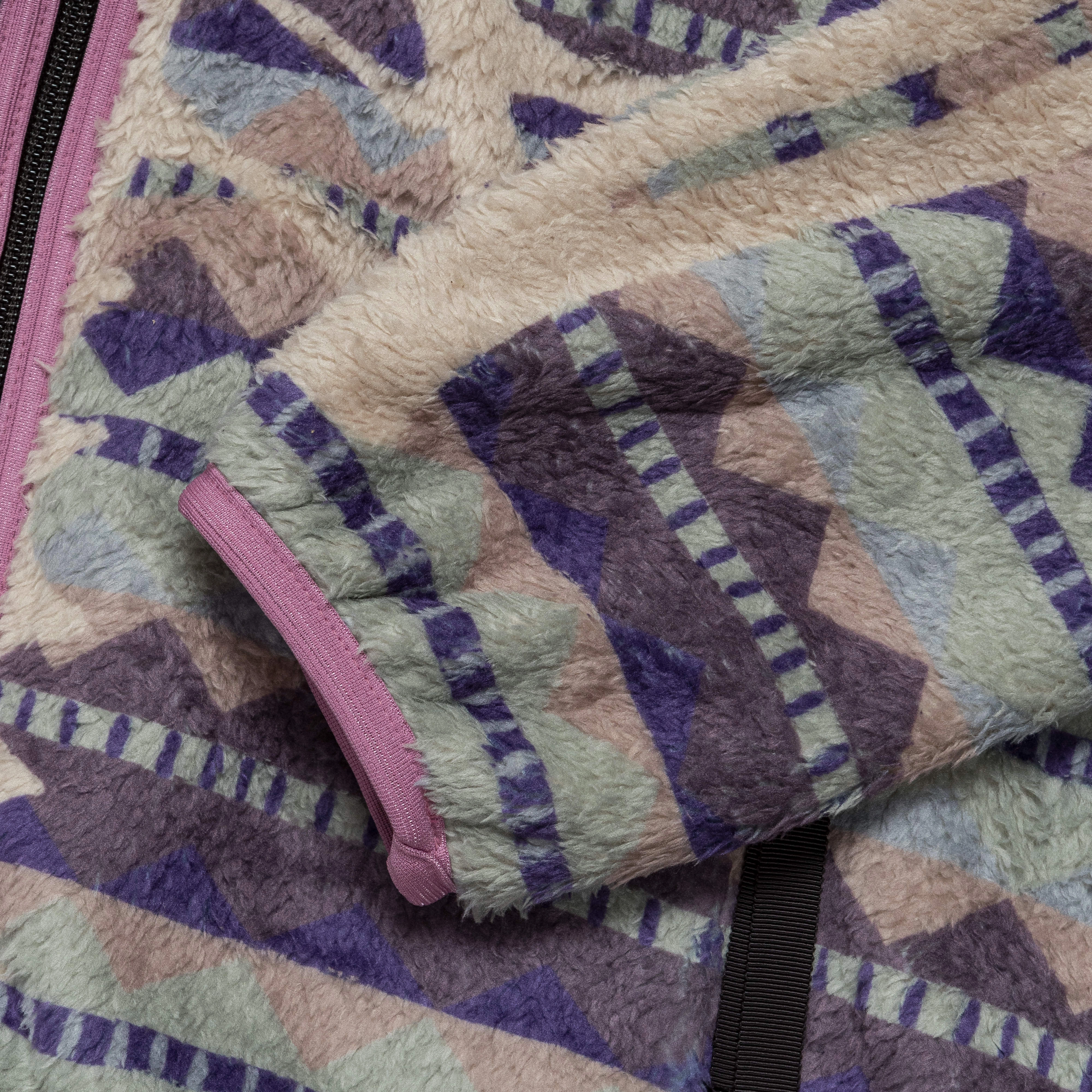 Fashion Layers product return policy ASHLAND Stripe & BONE Fleece ZIP Blouson - Purple