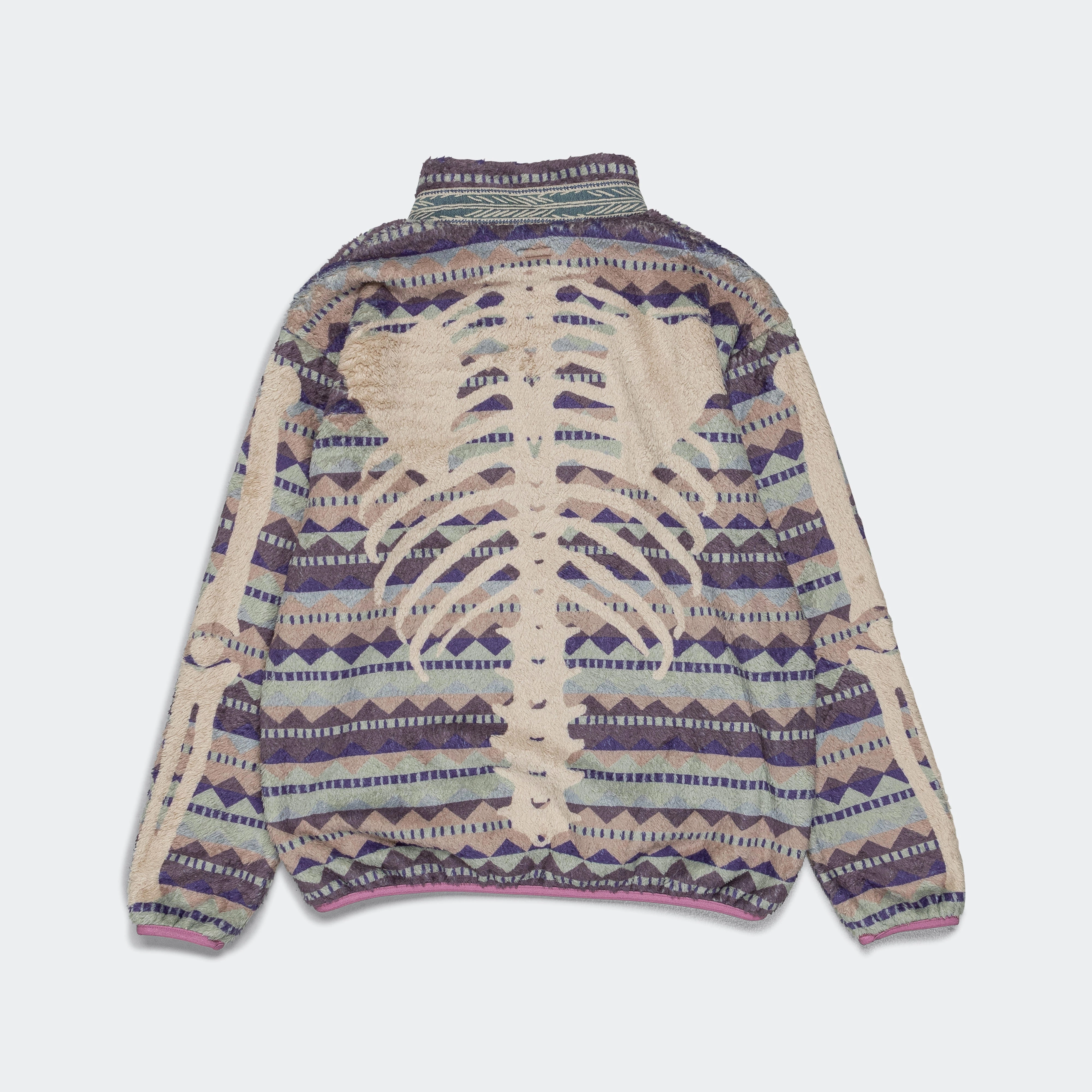 ASHLAND Stripe & BONE Fleece ZIP Blouson - Purple product quilted lining comfort