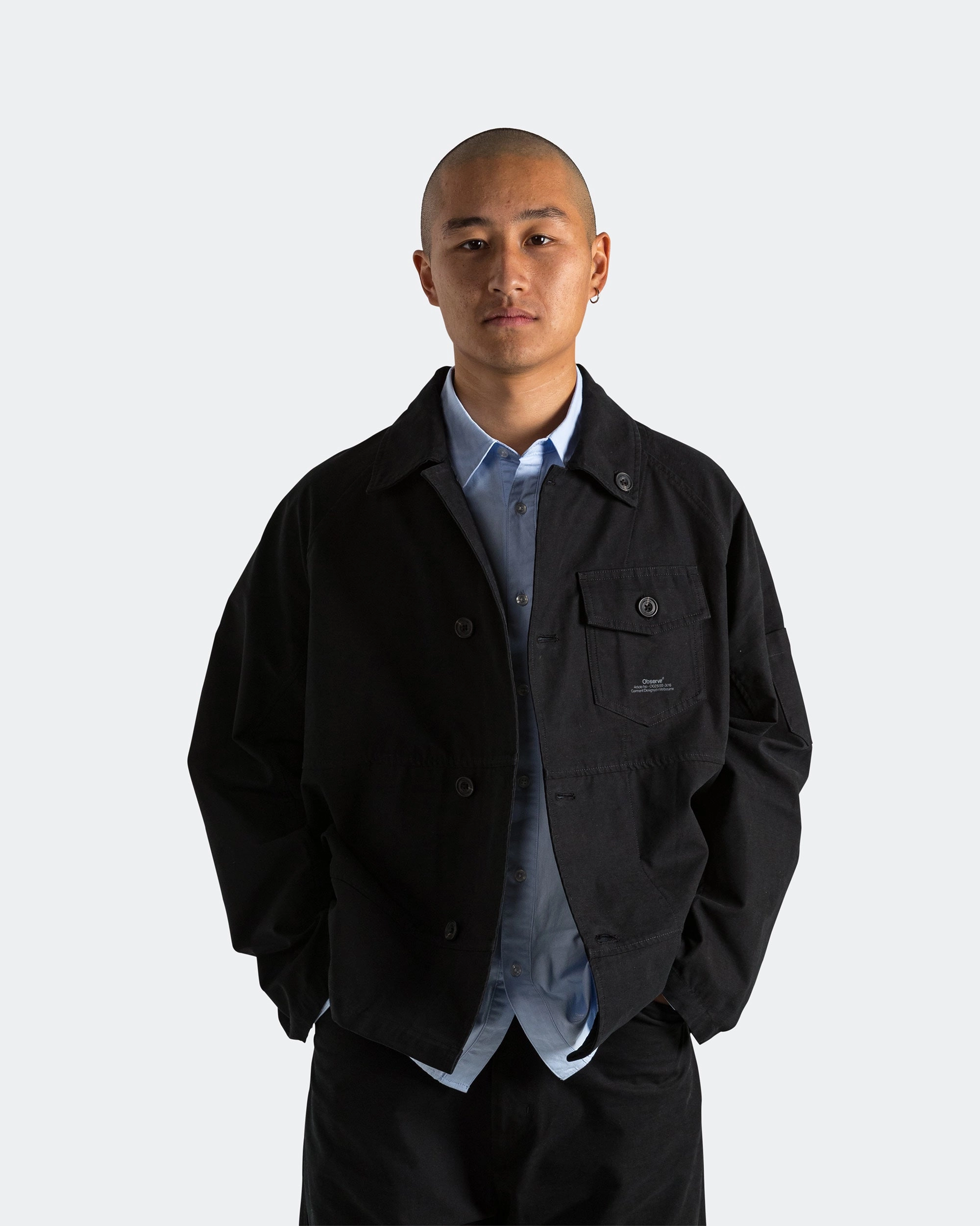 Quick Dry Material WeatherproofCoating Panel Jacket - Black