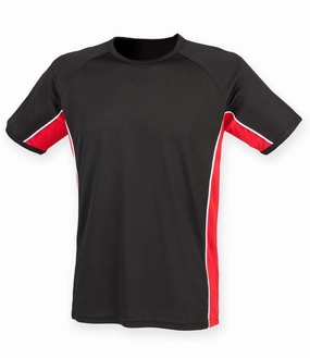 Kids Performance Team T-Shirt | BLACK/RED/WHITE SoftenedNeckline Perfect Fit