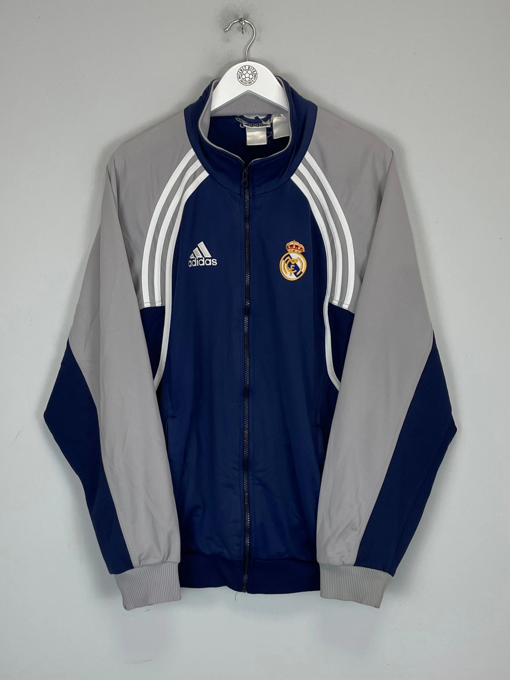 2000/01 REAL MADRID TRACKSUIT TOP (M) ADIDAS interest venue Zippered Pockets