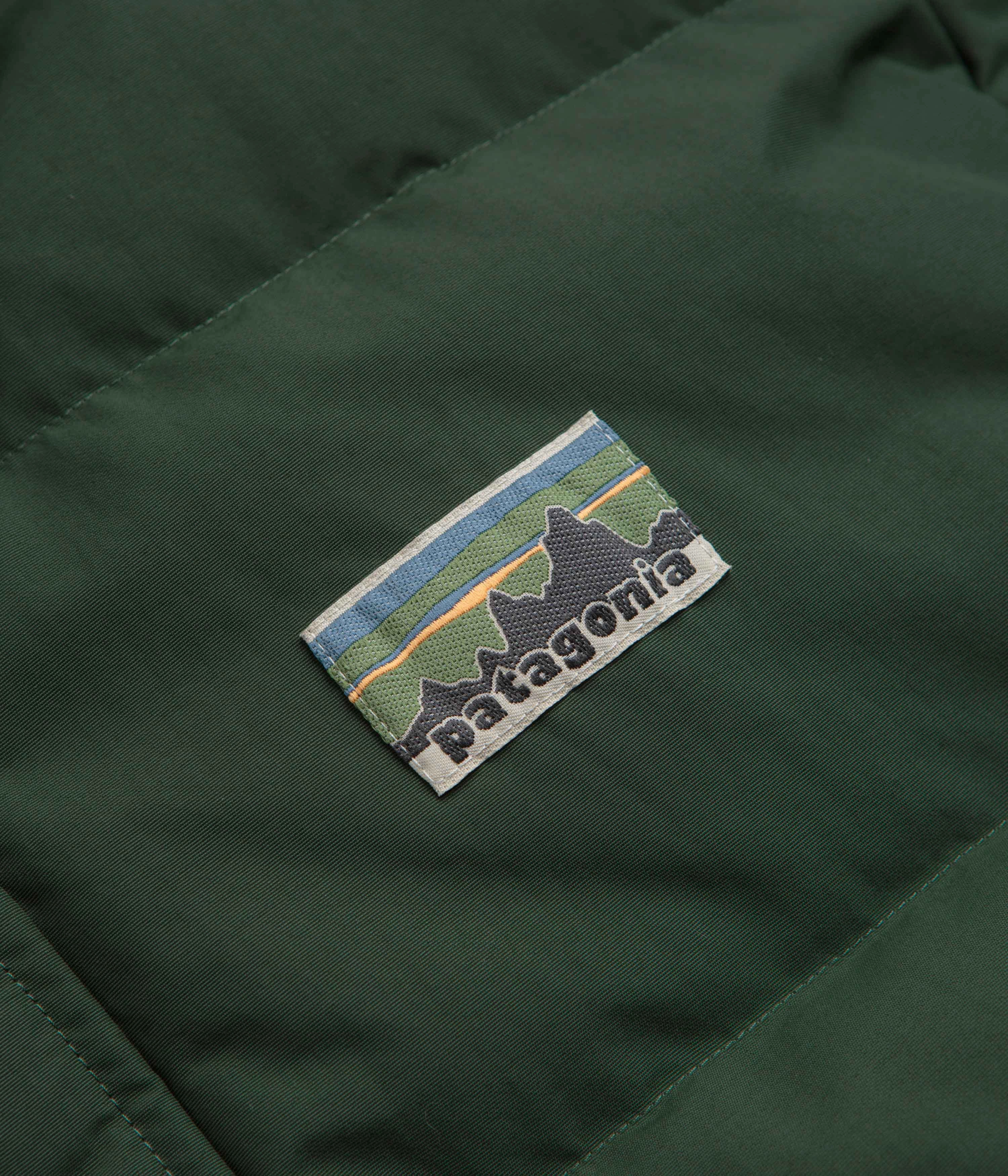 Taped Zippers Retro Patagonia Downdrift Jacket - Torrey Pine Green