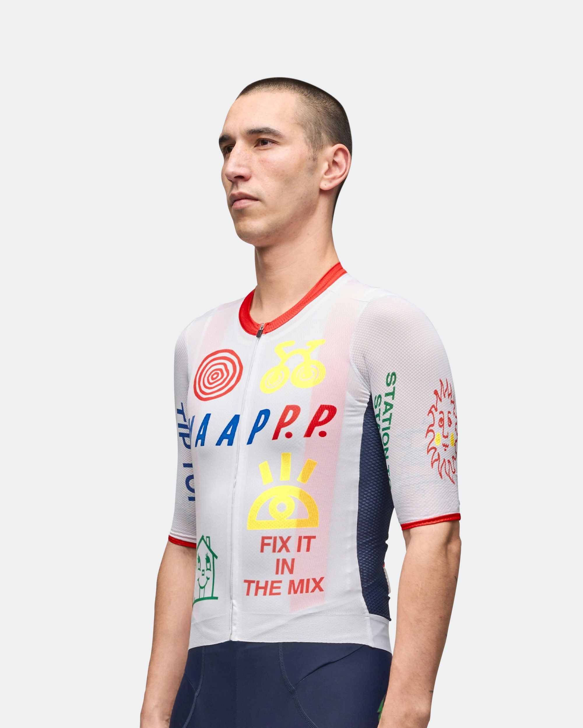 Pro Air Jersey 3.0 x PUBLIC POSSESSION - White NonRestrictiveCut Trendy Design