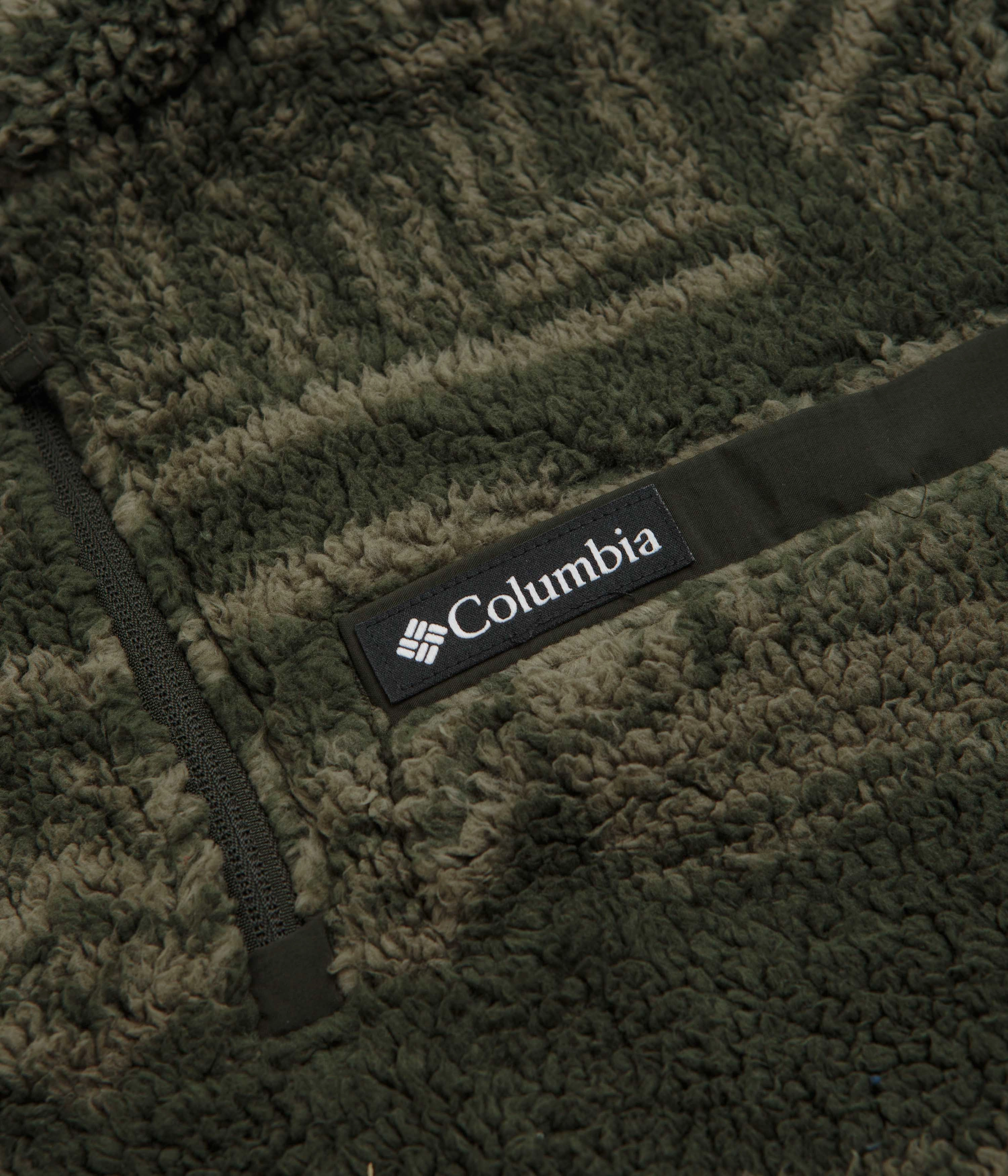 Columbia Rugged Ridge High Pile Half Zip Fleece - Greenscape / Deschutes Days Light Activity Modern Style