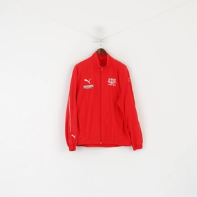 StretchFit Fabric Technology Puma Men L Jacket Red IFK Link?ping Friidrott Lightweight Sportswear Zip Up Top