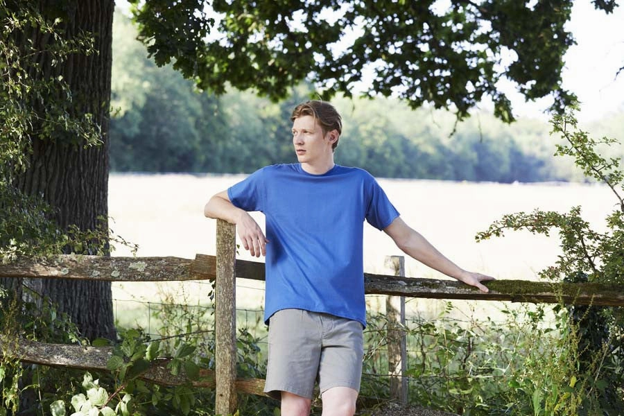 Pure cotton T | BLACK No Shrink Technology sporty and comfortable