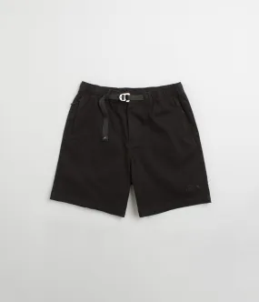 Yarn Dyed Pattern Street Chic Purple Mountain Observatory Trek Shorts - Black