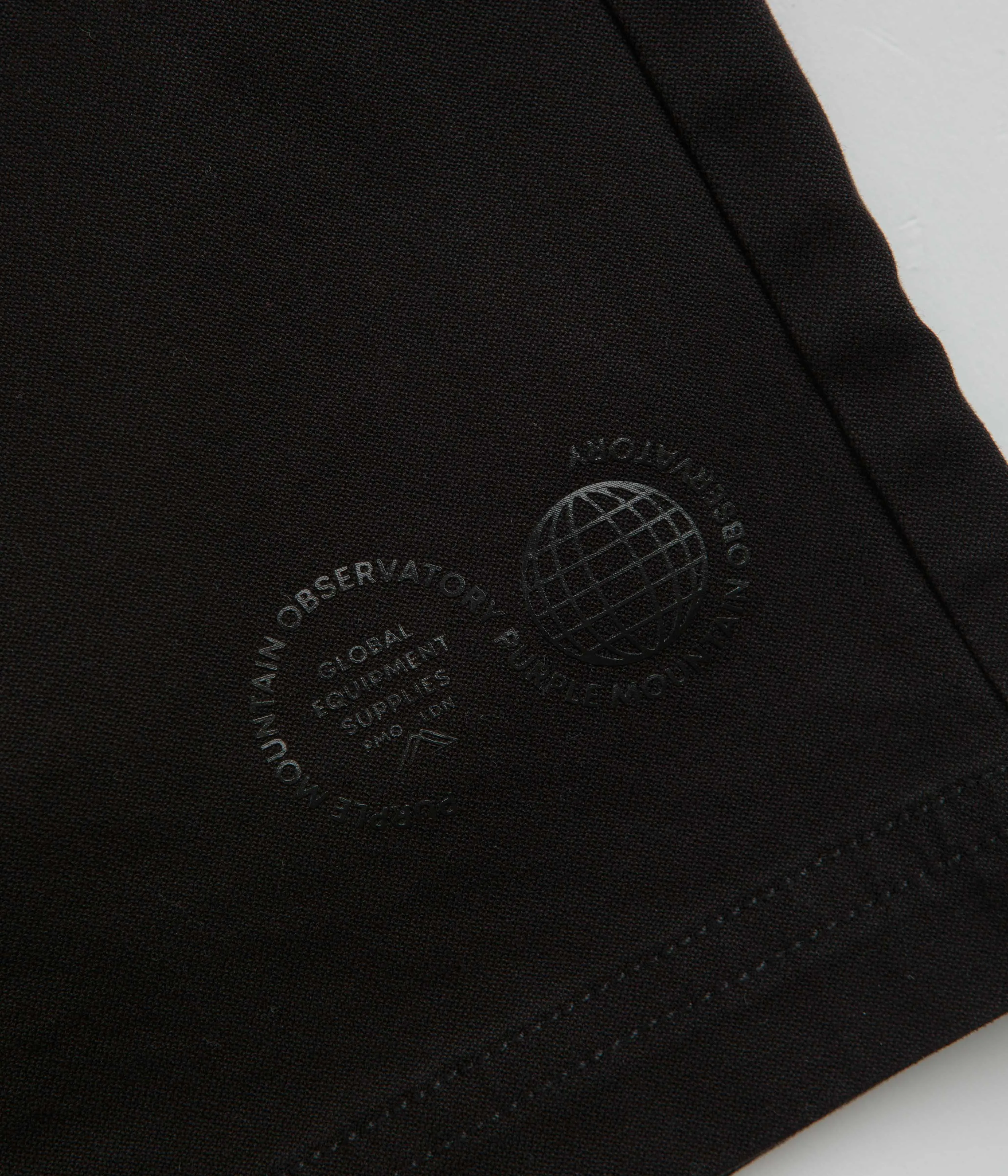 Antibacterial Wrinkle resistant fabric Purple Mountain Observatory Trek Shorts - Black