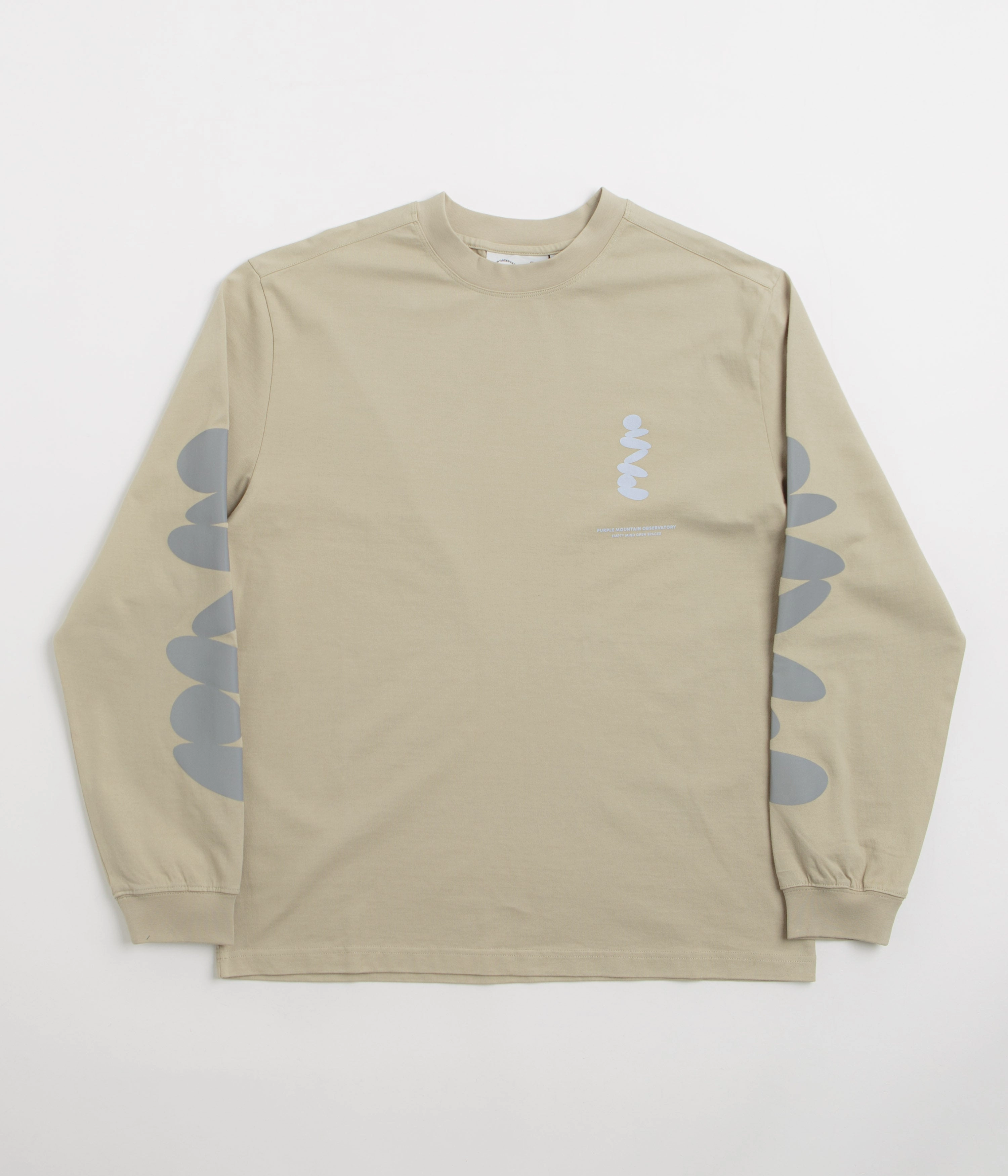 Purple Mountain Observatory Boulders Long Sleeve T-Shirt - Stone Fashionable Ease