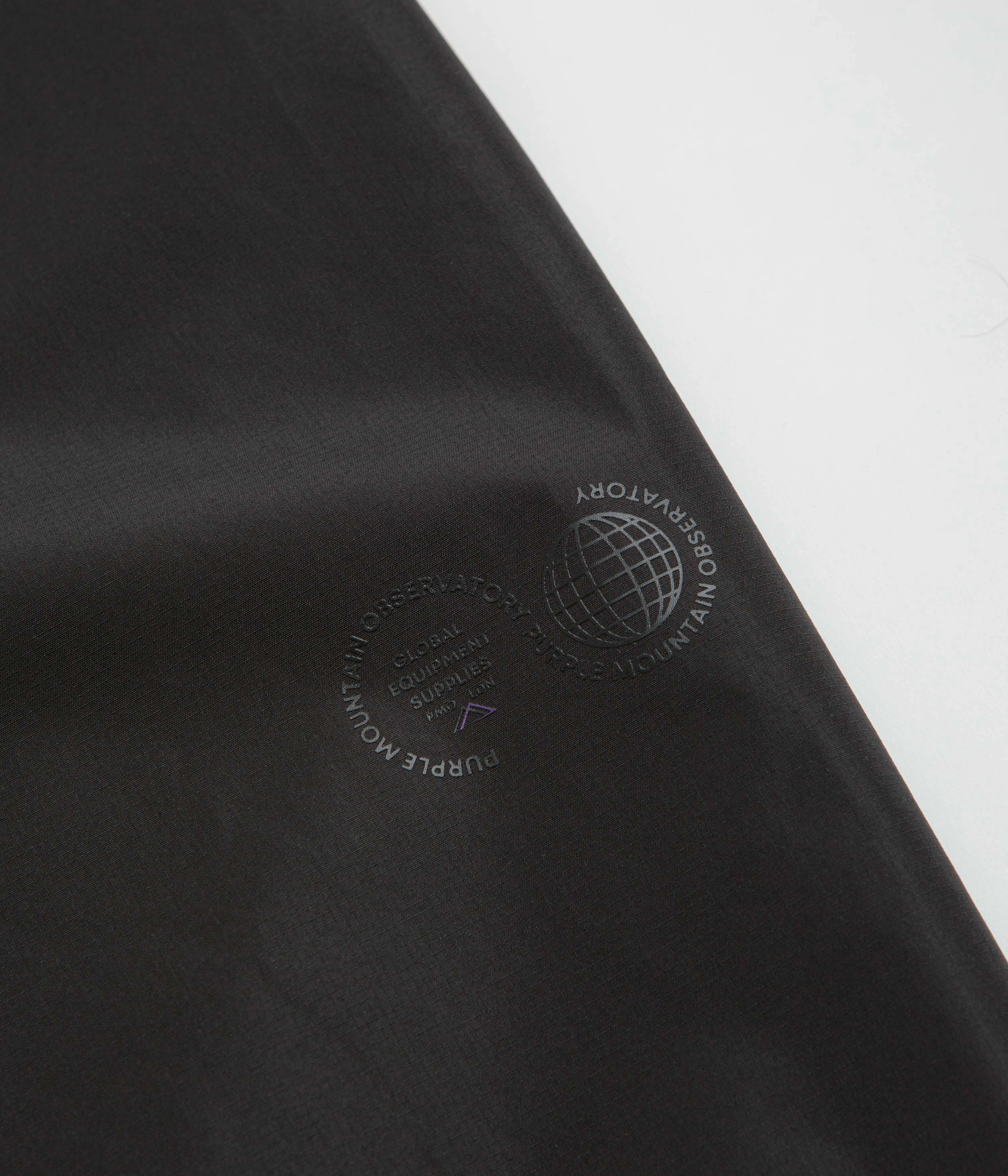 Stretchy Waist AdjustableWaistband Purple Mountain Observatory Deluge Waterproof Over Pants - Black