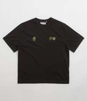 Basic Top Purple Mountain Observatory Globe T-Shirt - Black