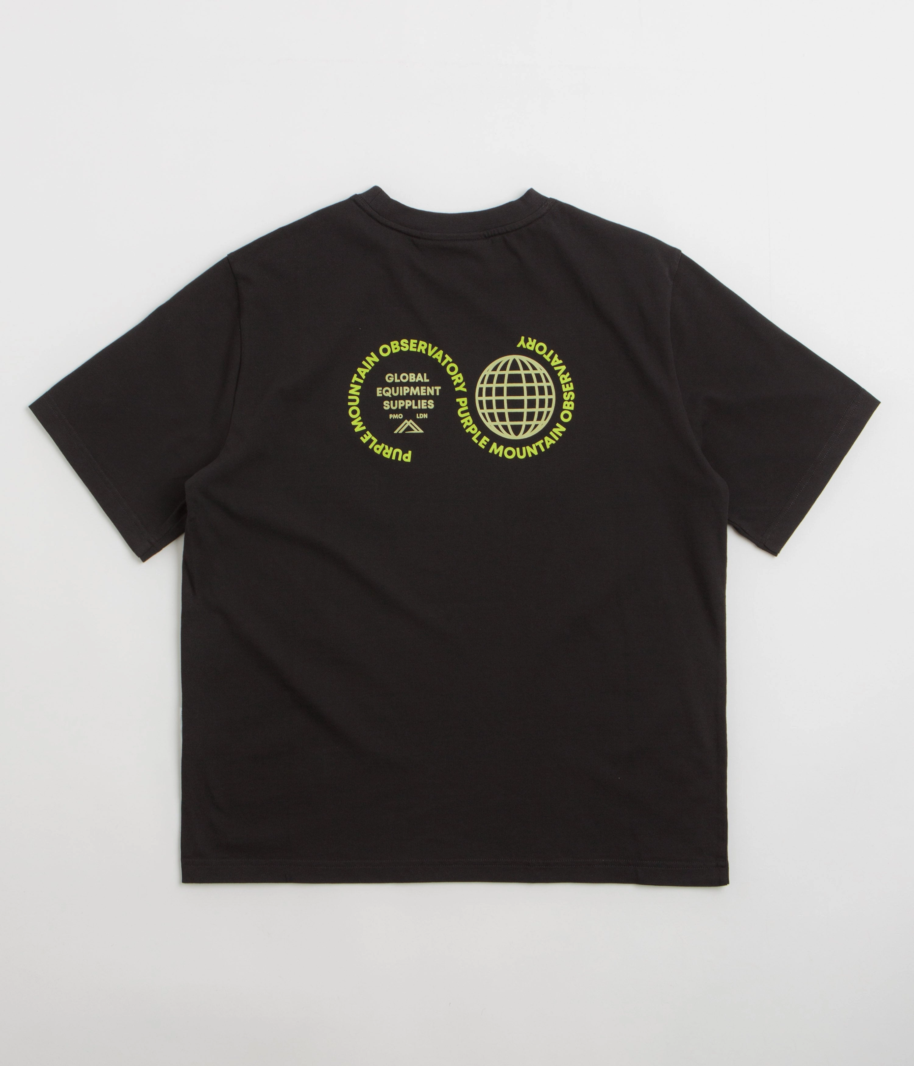 Purple Mountain Observatory Globe T-Shirt - Black Modern innovation