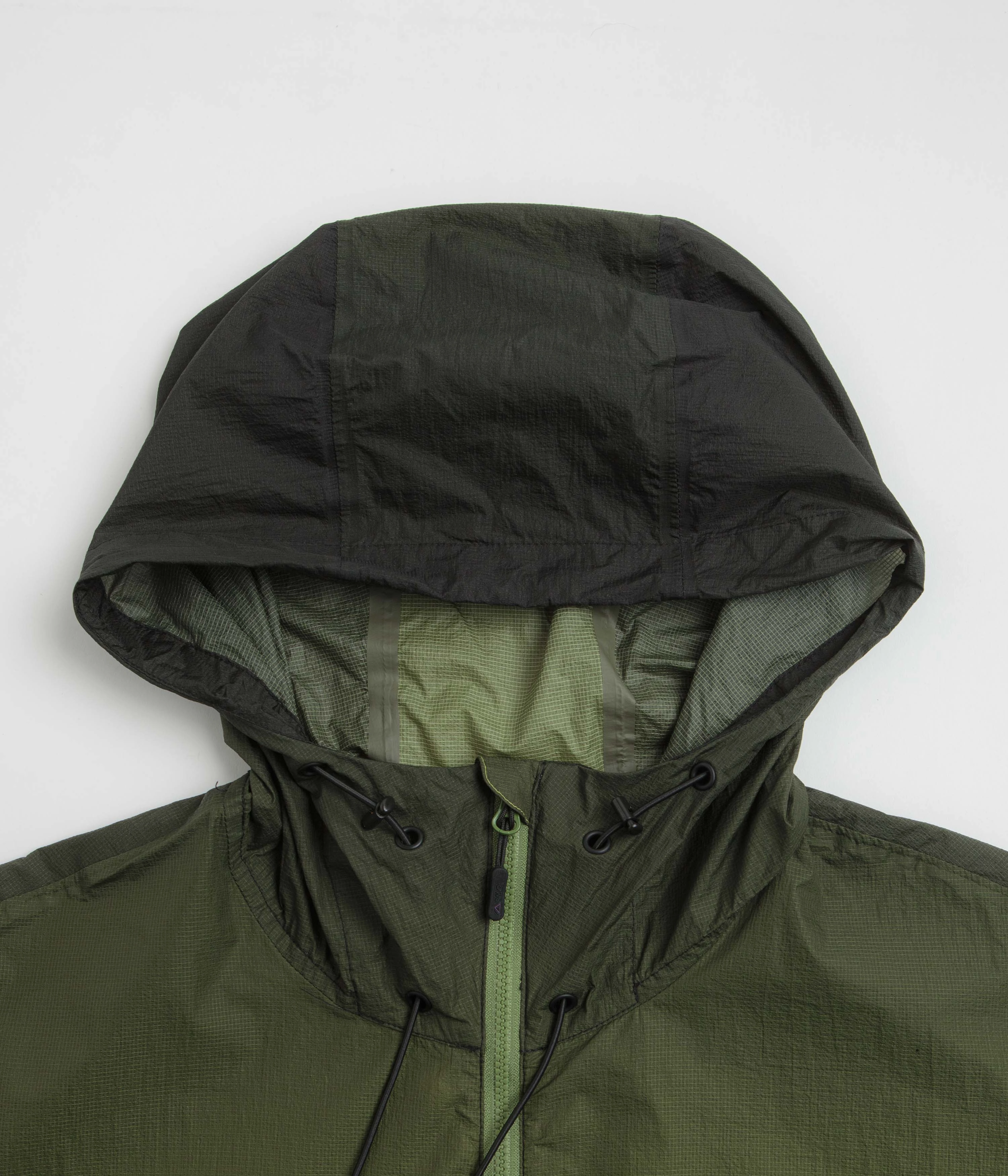 Purple Mountain Observatory Ombre Print Breeze Jacket - Lime / Black Solution