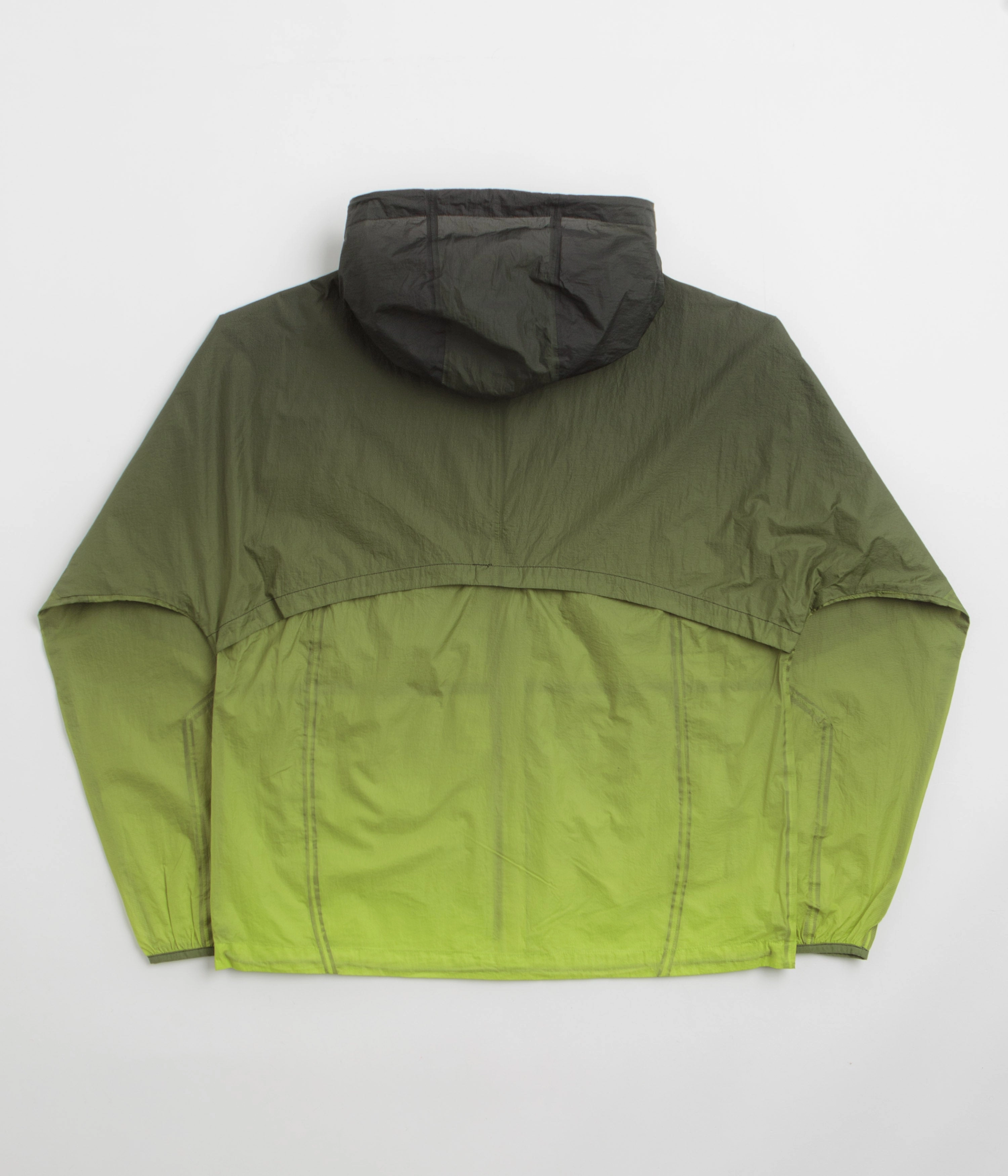 Purple Mountain Observatory Ombre Print Breeze Jacket - Lime / Black Mountain Ready