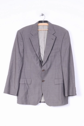 Advocate Marks & Spencer Mens 40 M Blazer Tailoring Lightweight Suit Single Breasted Grey
